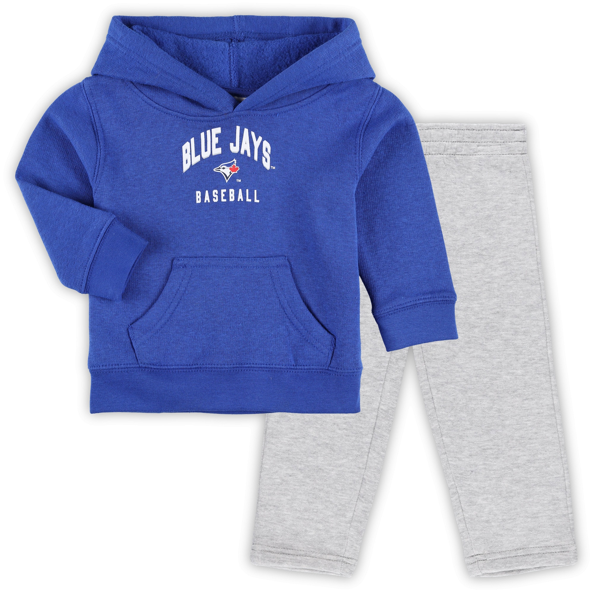 Infant Toronto Blue Jays Royal/Heather Gray Play by Play Pullover Hoodie & Pants Set