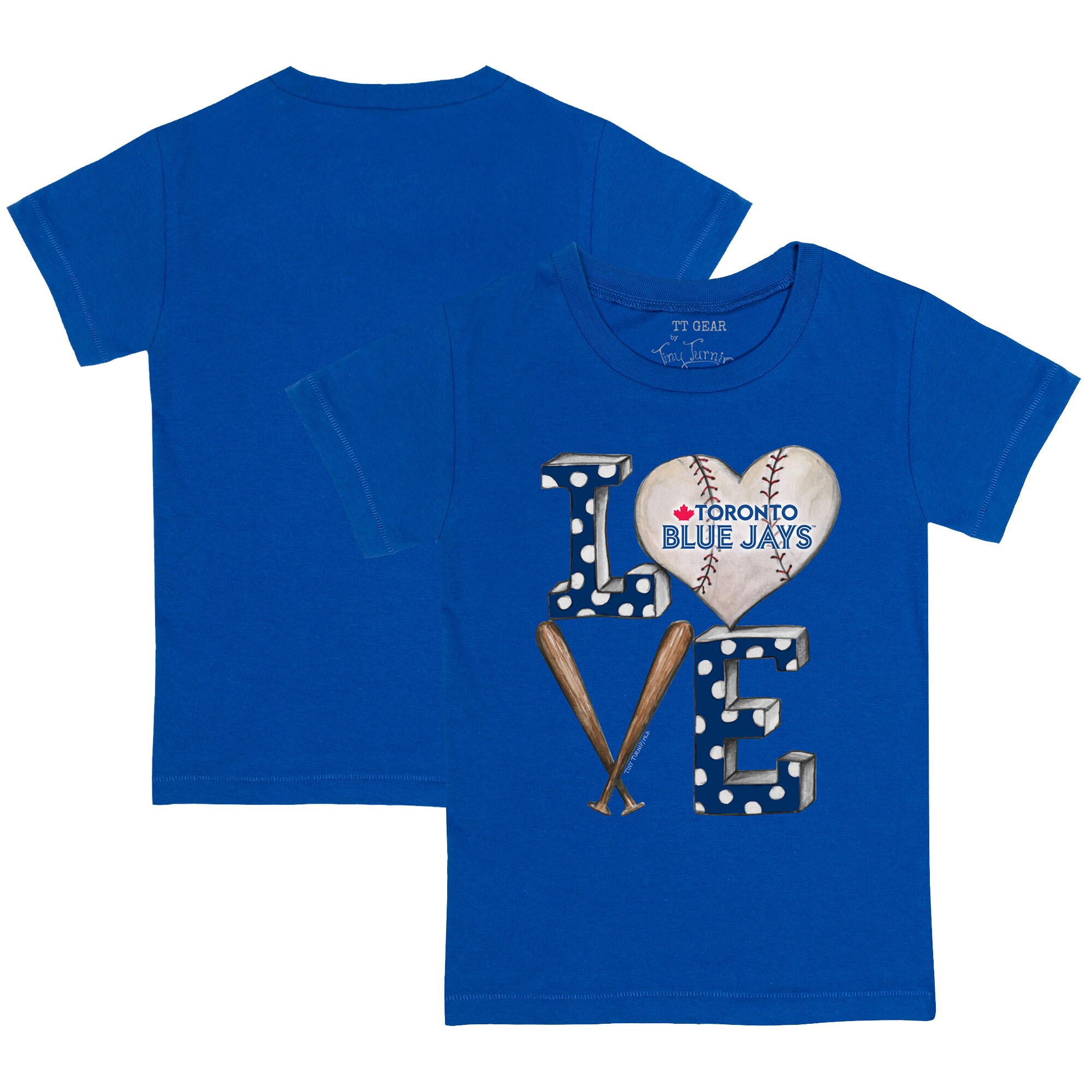 Infant Toronto Blue Jays Tiny Turnip Royal Baseball Love T-Shirt