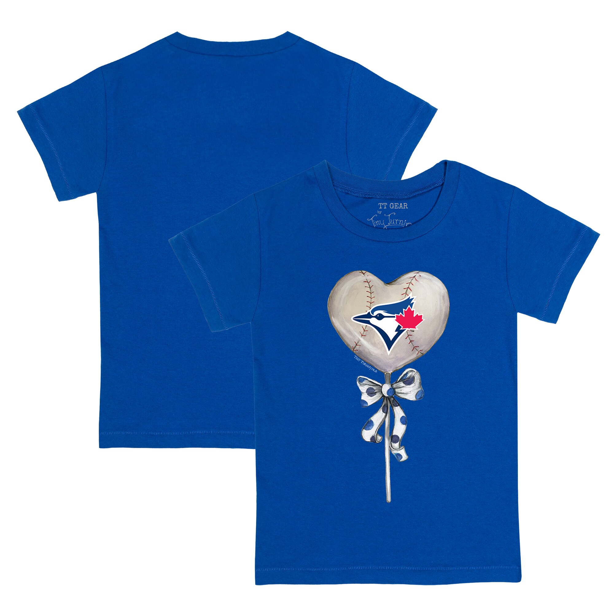 Infant Toronto Blue Jays Tiny Turnip Royal Heart Lolly T-Shirt