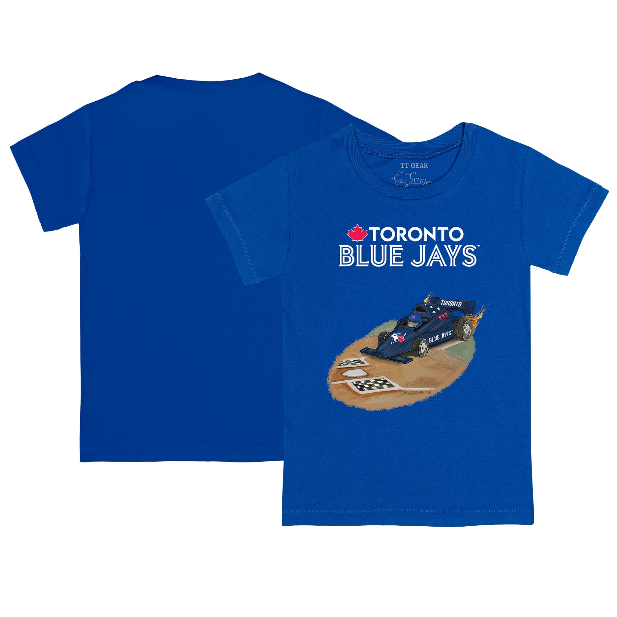 Infant Toronto Blue Jays Tiny Turnip Royal Race Car T-Shirt
