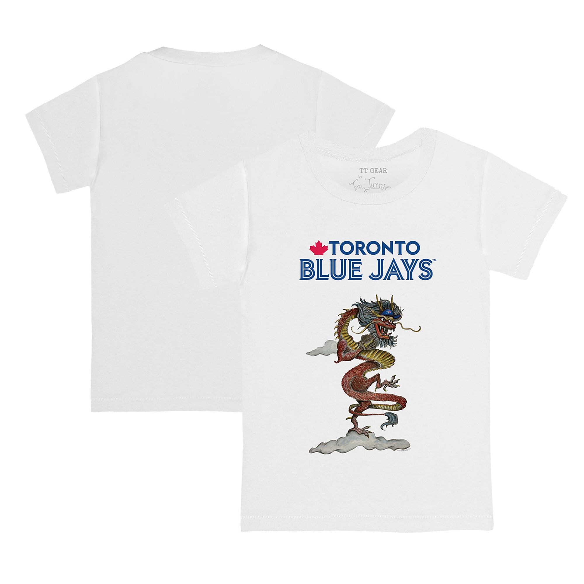 Infant Toronto Blue Jays Tiny Turnip White 2024 Year of the Dragon T-Shirt