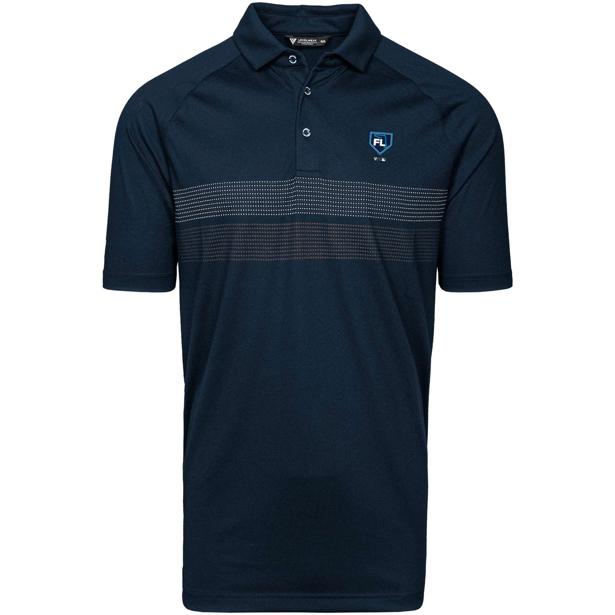 Men's Grapefruit League Levelwear Navy 2024 Spring Training Florida Raglan Mason Polo