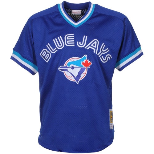 Men's Toronto Blue Jays Joe Carter Mitchell & Ness Royal 1993 Authentic Cooperstown Collection Mesh Batting Practice Jersey - Image 2