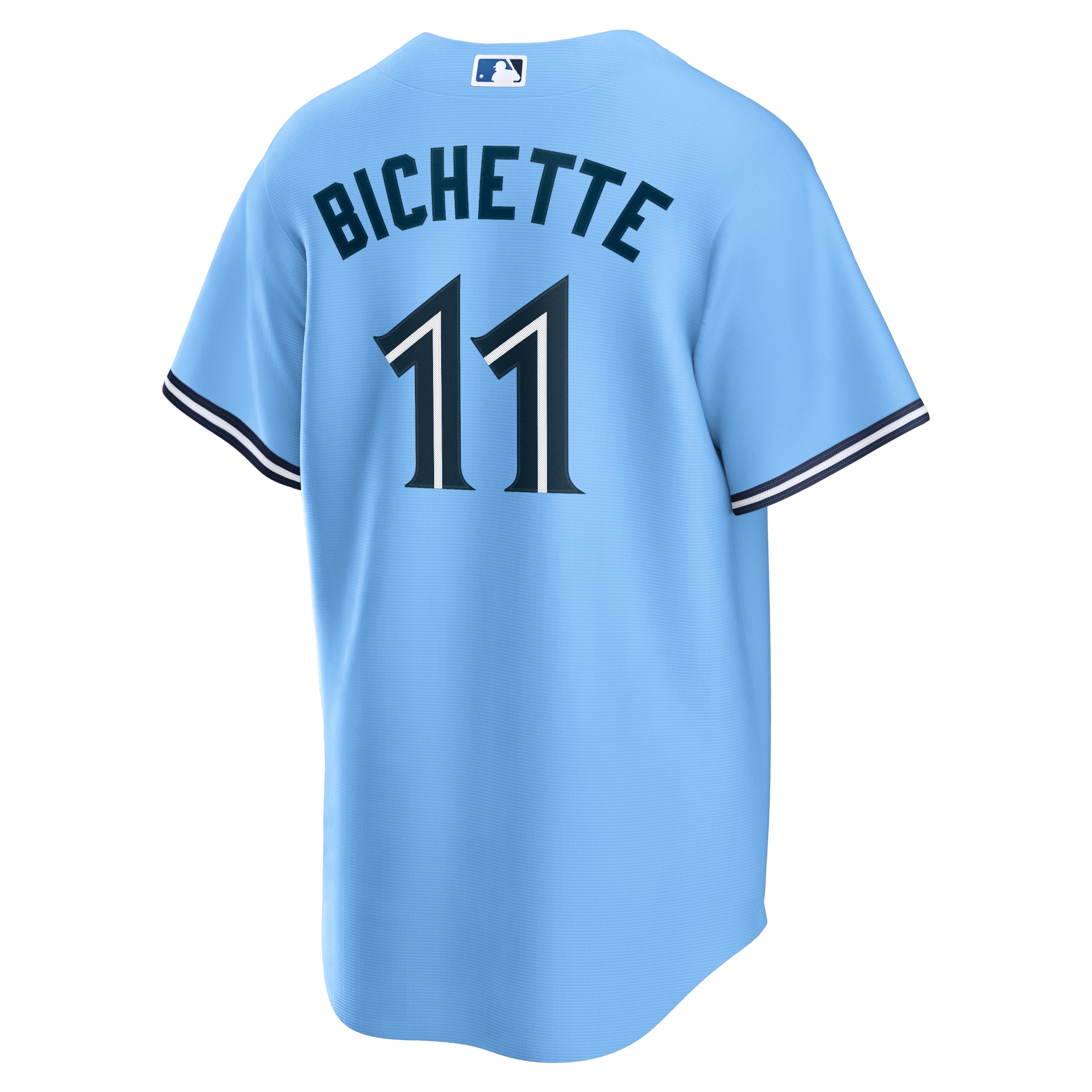 Men's Toronto Blue Jays Bo Bichette Nike Powder Blue Alternate Replica Player Name Jersey - Image 3