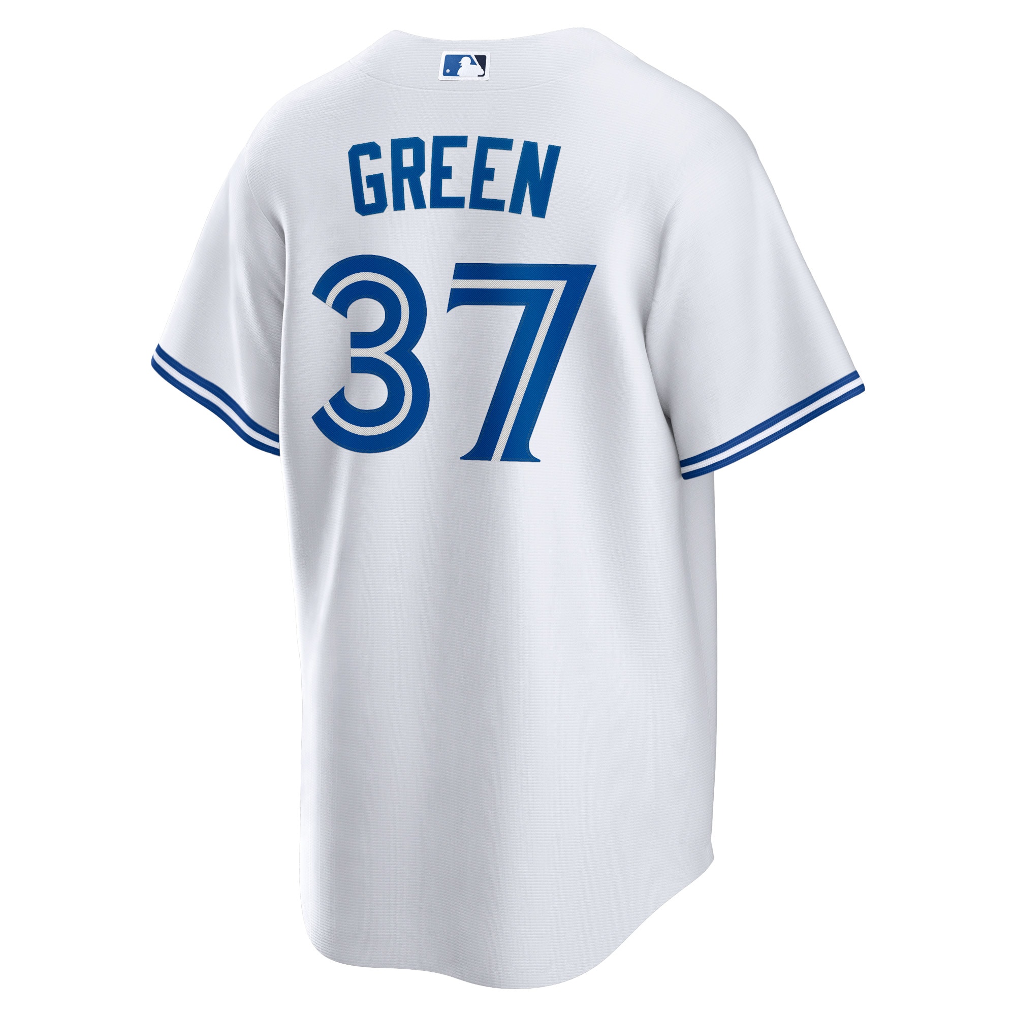Men's Toronto Blue Jays Chad Green Nike White Home Replica Player Jersey - Image 3