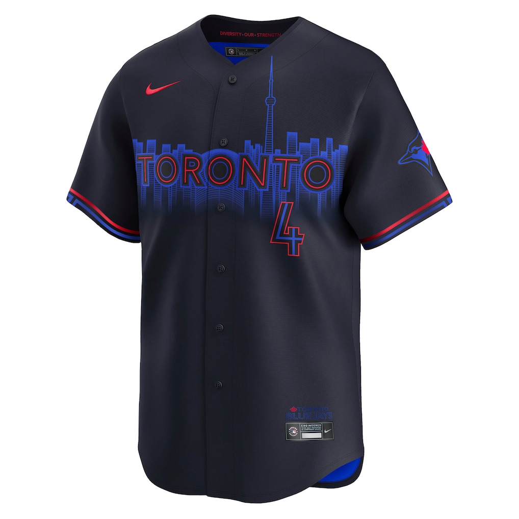 Men's Toronto Blue Jays George Springer Nike Blue City Connect Limited Player Jersey - Image 2