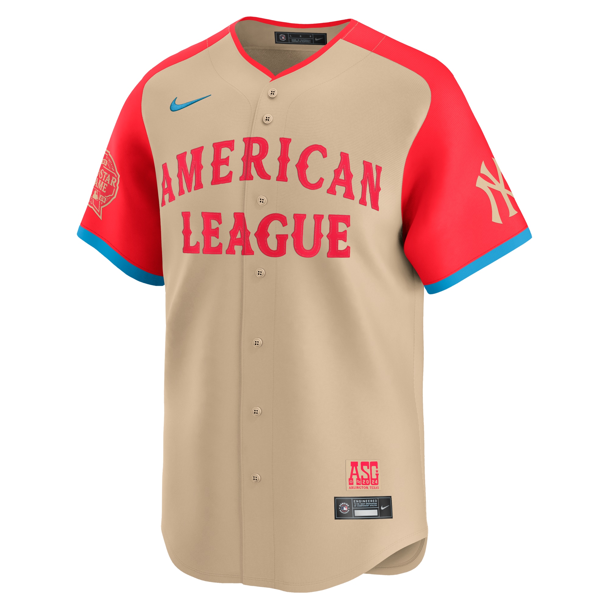 Men's American League Juan Soto Nike Cream 2024 MLB All-Star Game Limited Player Jersey - Image 2
