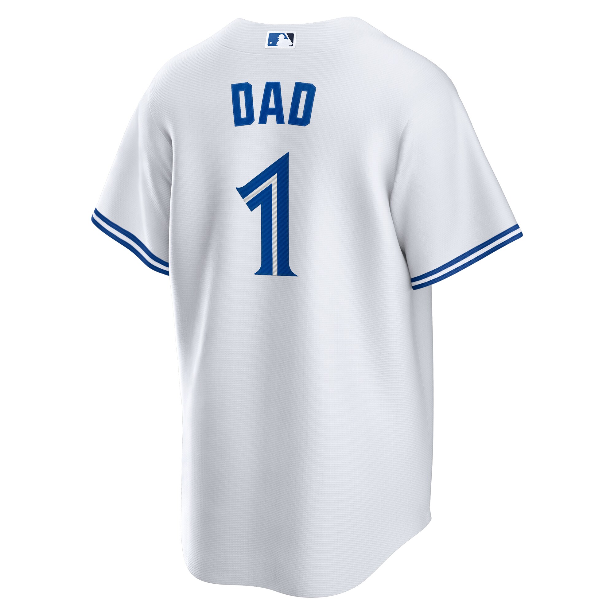 Men's Toronto Blue Jays Nike White #1 Dad Home Replica Jersey - Image 3