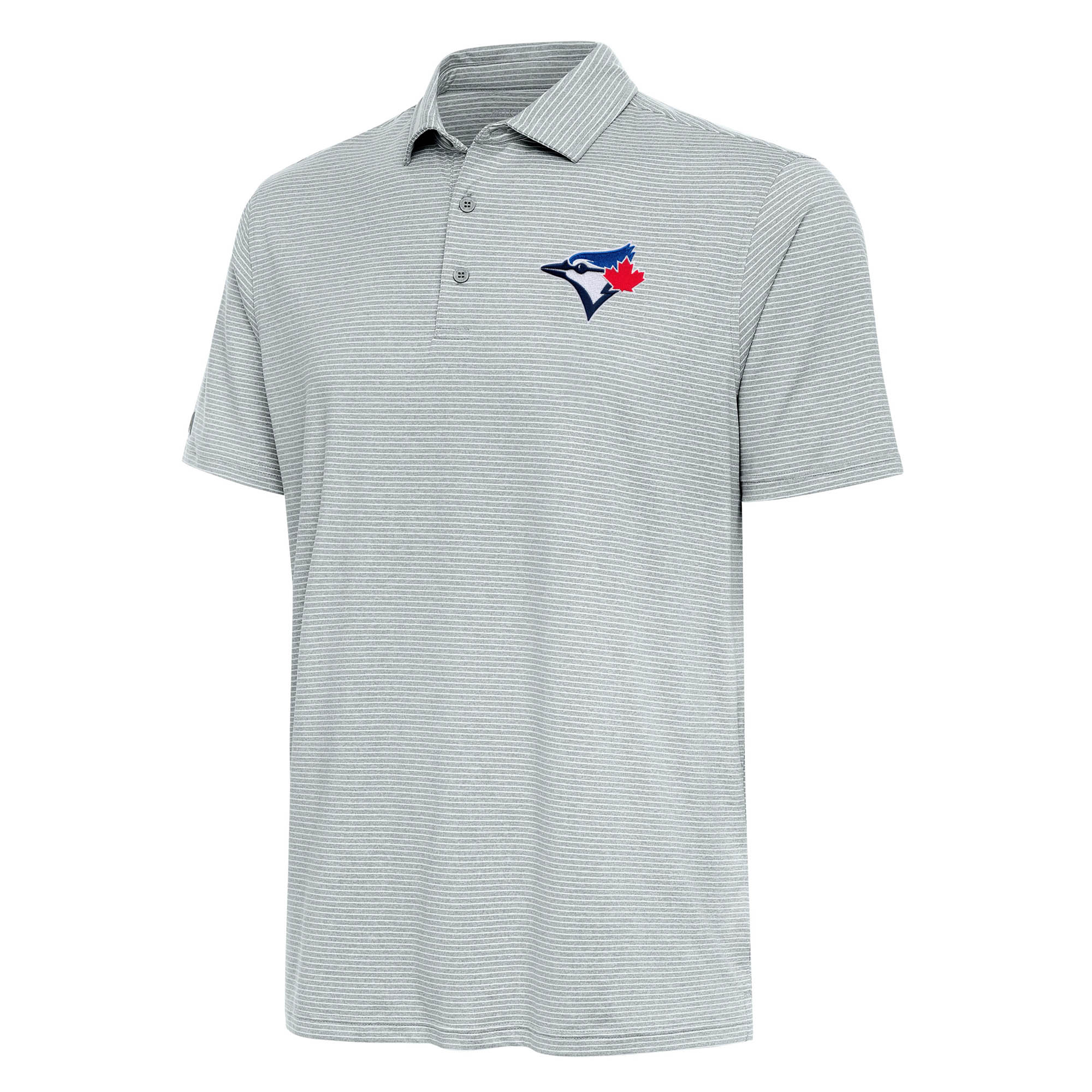 Men's Toronto Blue Jays  Antigua Heather Gray Scheme Polo