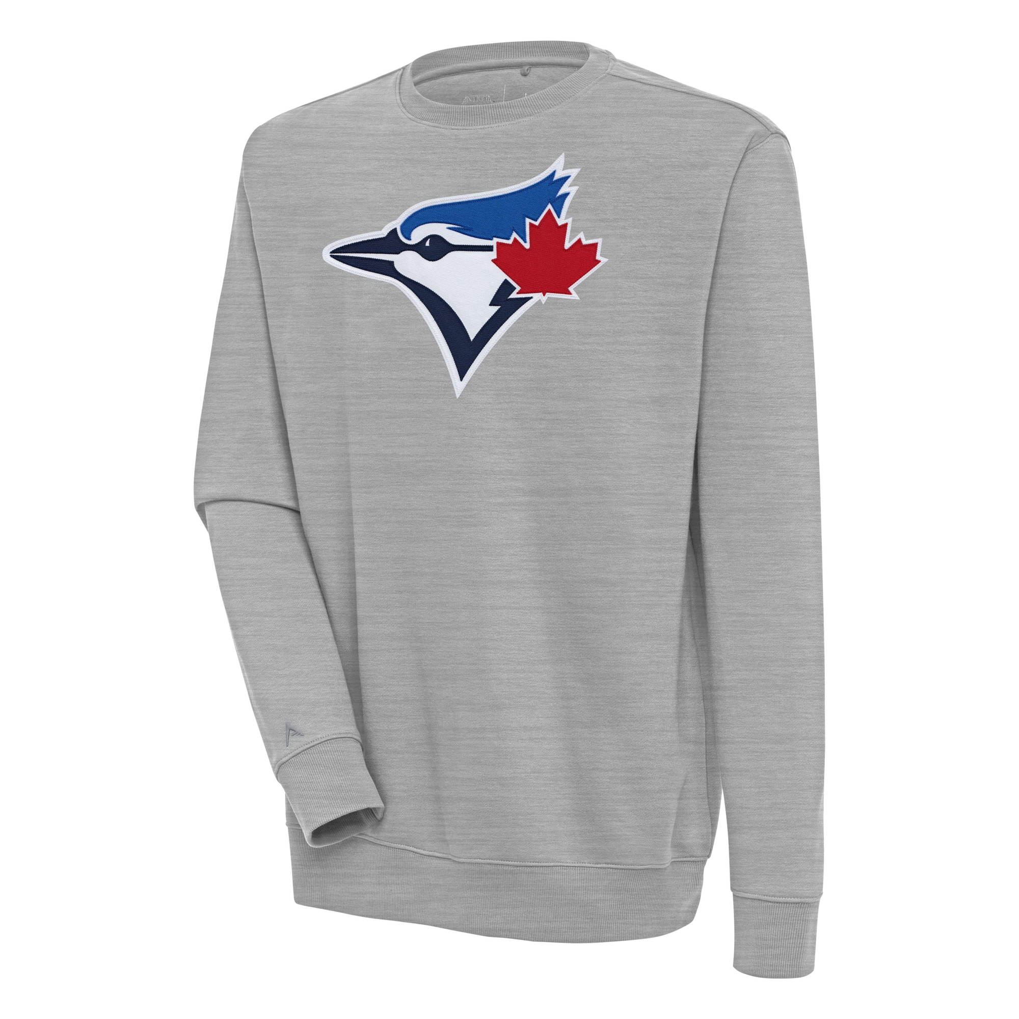 Men's Toronto Blue Jays  Antigua Heather Gray Victory Pullover Sweatshirt