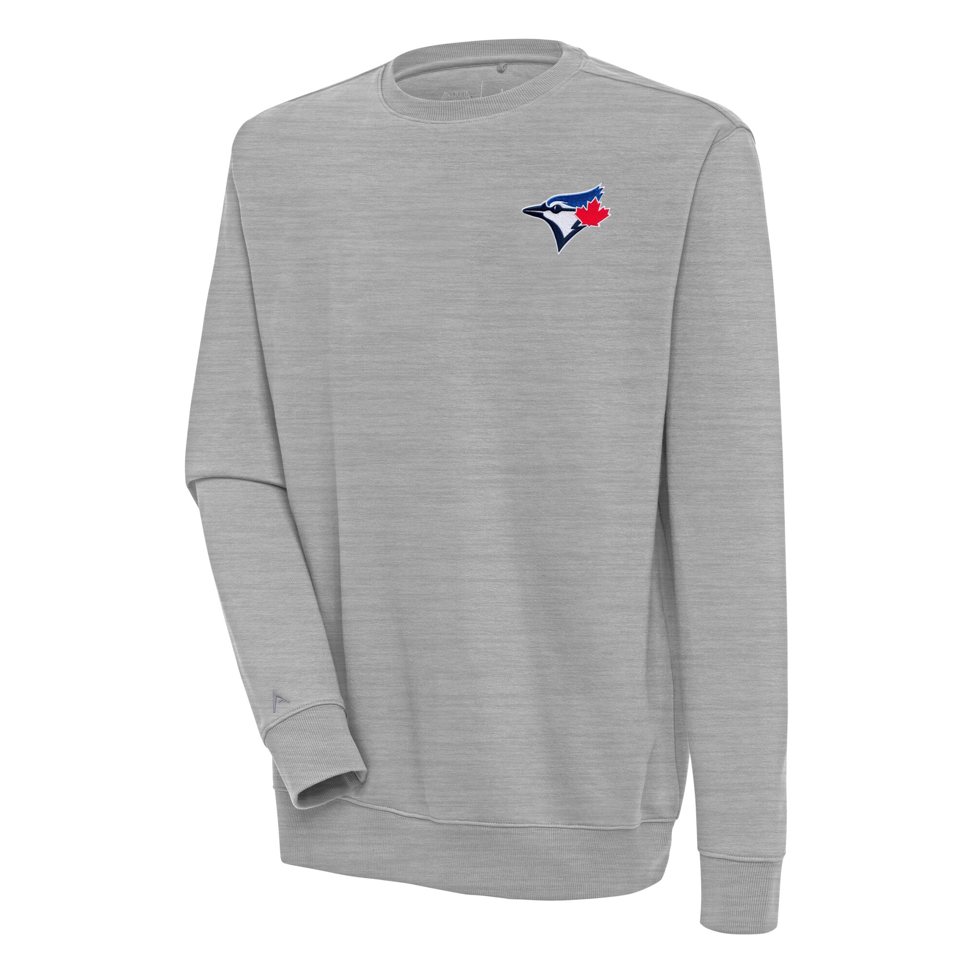 Men's Toronto Blue Jays  Antigua Heather Gray Victory Pullover Sweatshirt
