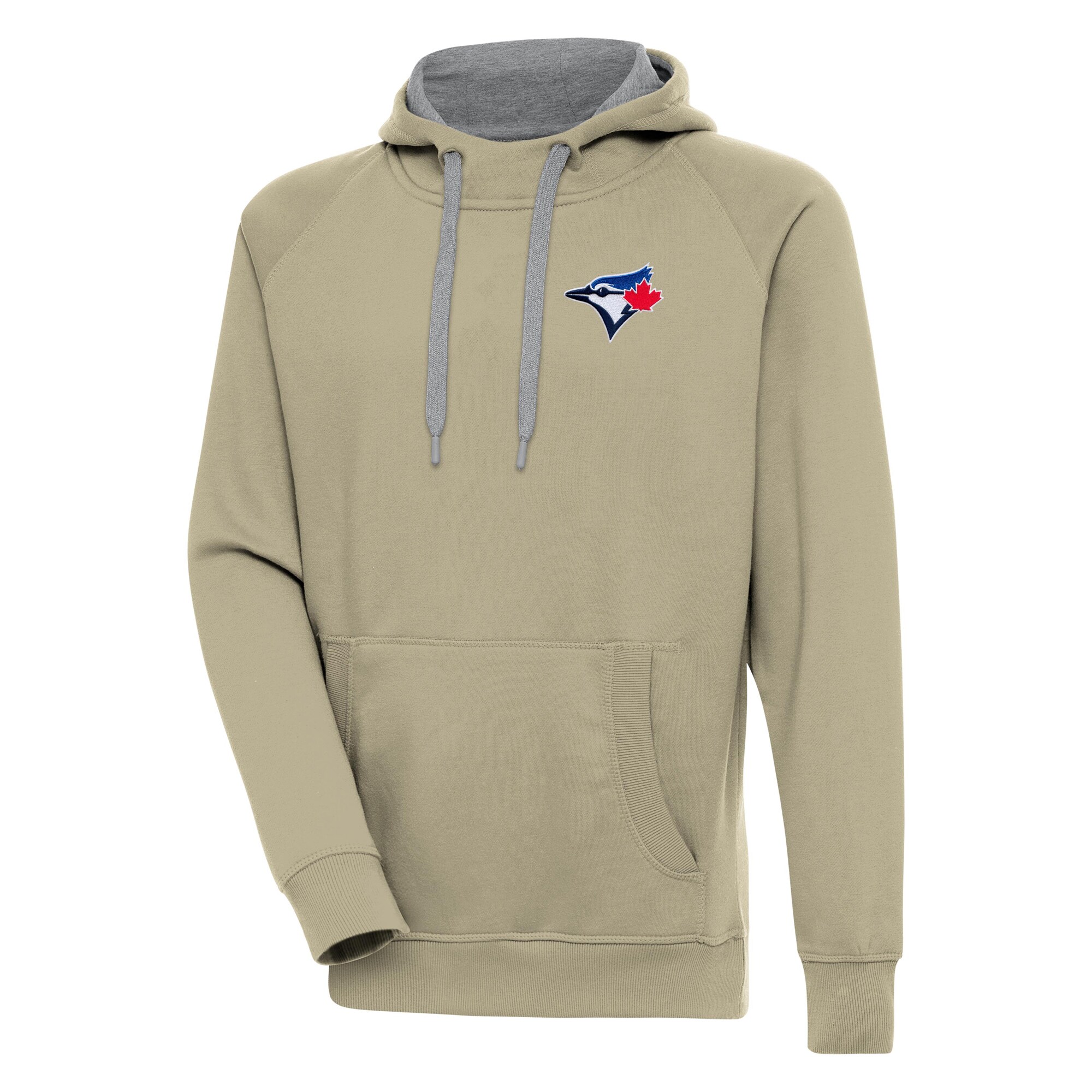 Men's Toronto Blue Jays  Antigua Khaki Victory Pullover Hoodie