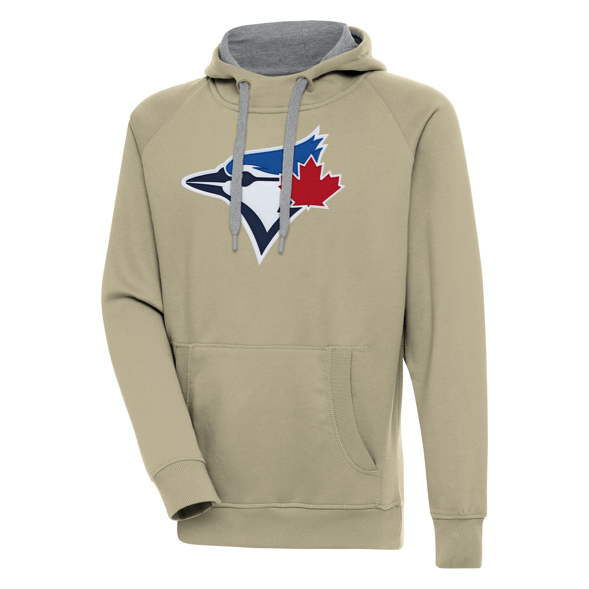 Men's Toronto Blue Jays  Antigua Khaki Victory Pullover Hoodie