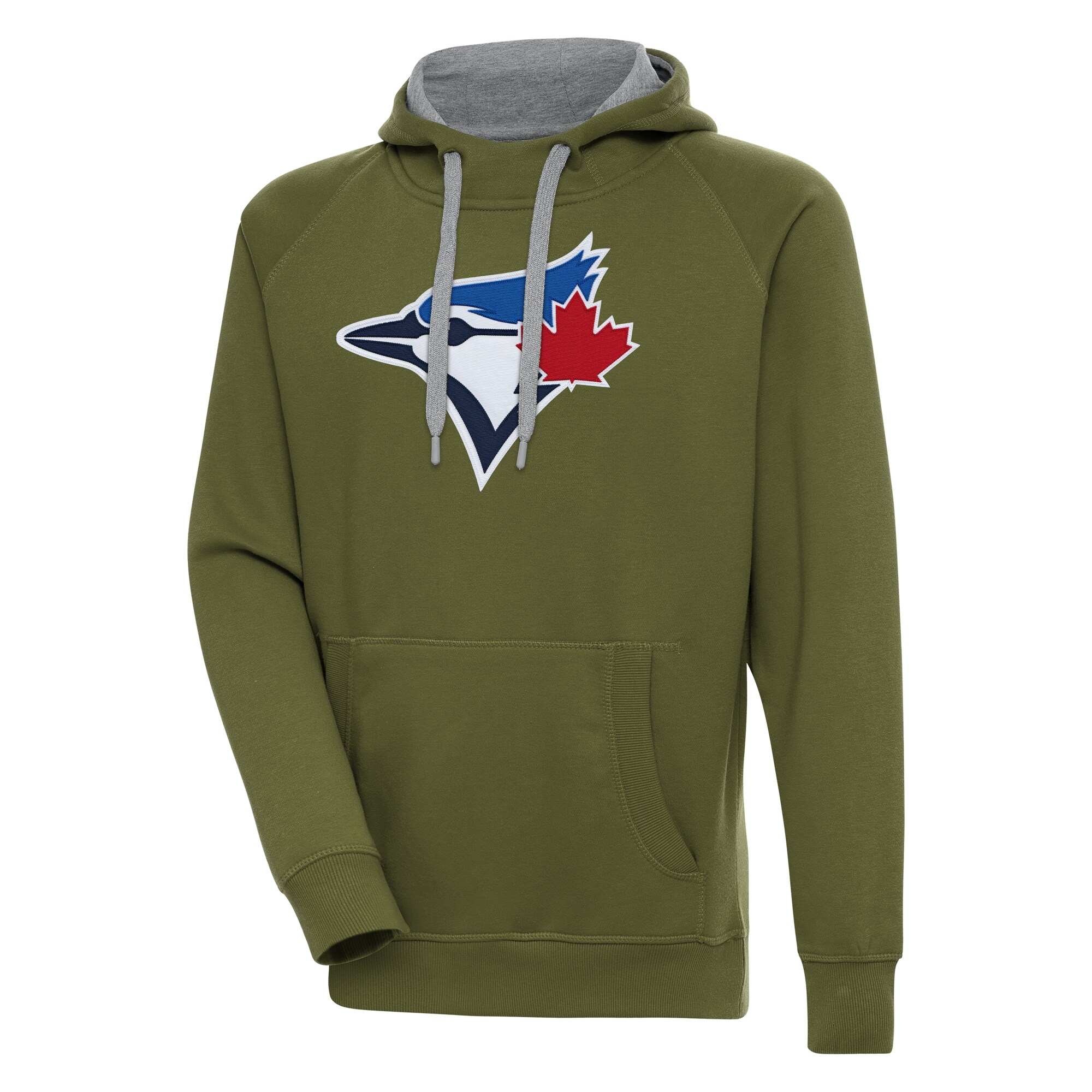 Men's Toronto Blue Jays  Antigua Olive Victory Pullover Hoodie