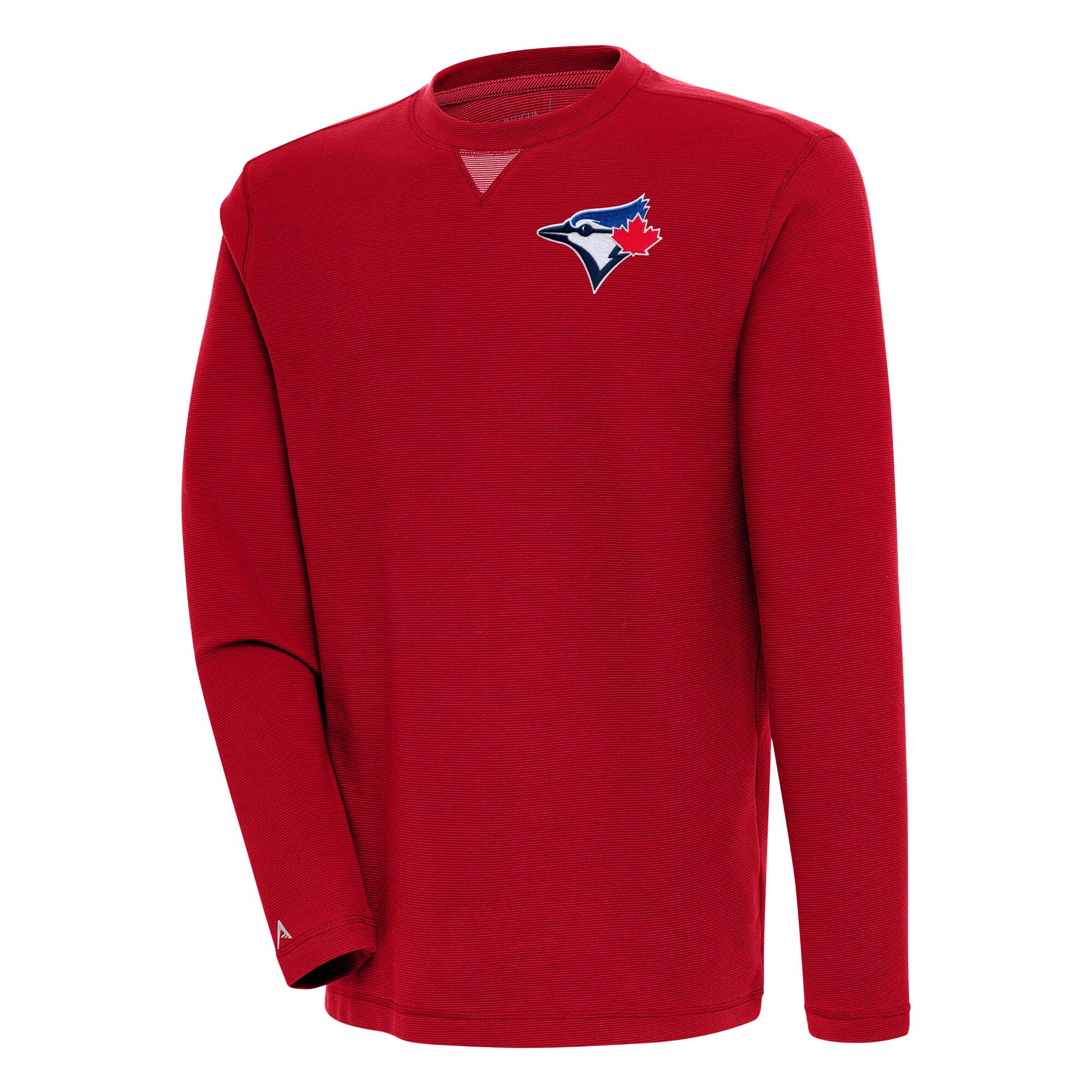 Men's Toronto Blue Jays  Antigua Red Flier Bunker Pullover Sweatshirt
