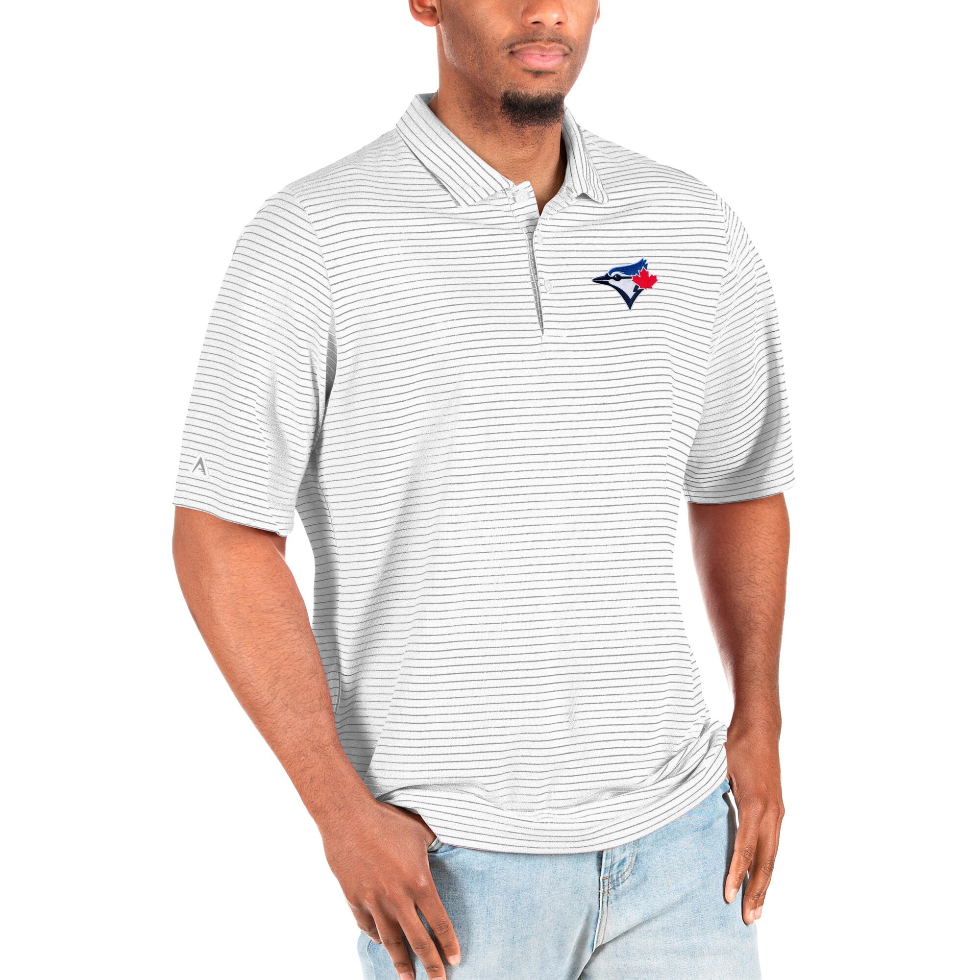 Men's Toronto Blue Jays Antigua White Big & Tall Esteem Polo