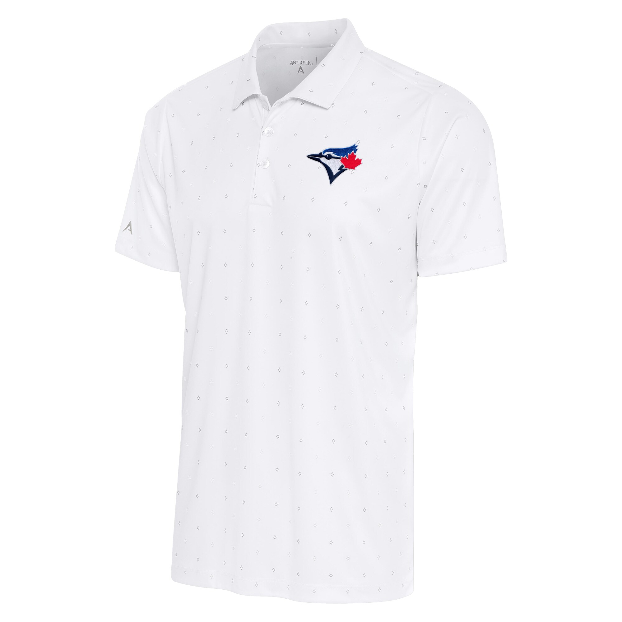Men's Toronto Blue Jays Antigua White/Gray 19th Hole Polo