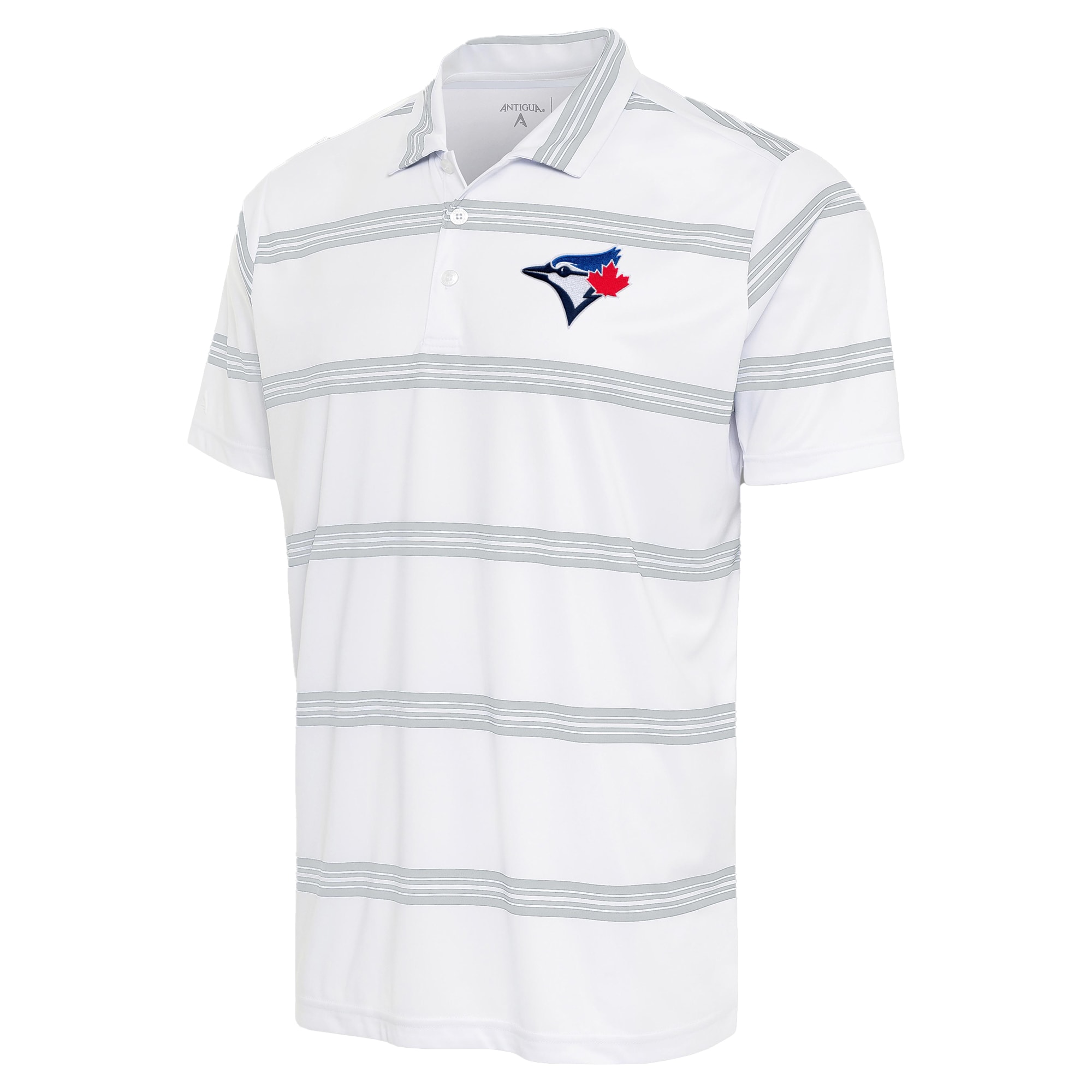 Men's Toronto Blue Jays Antigua White/Gray Groove Polo