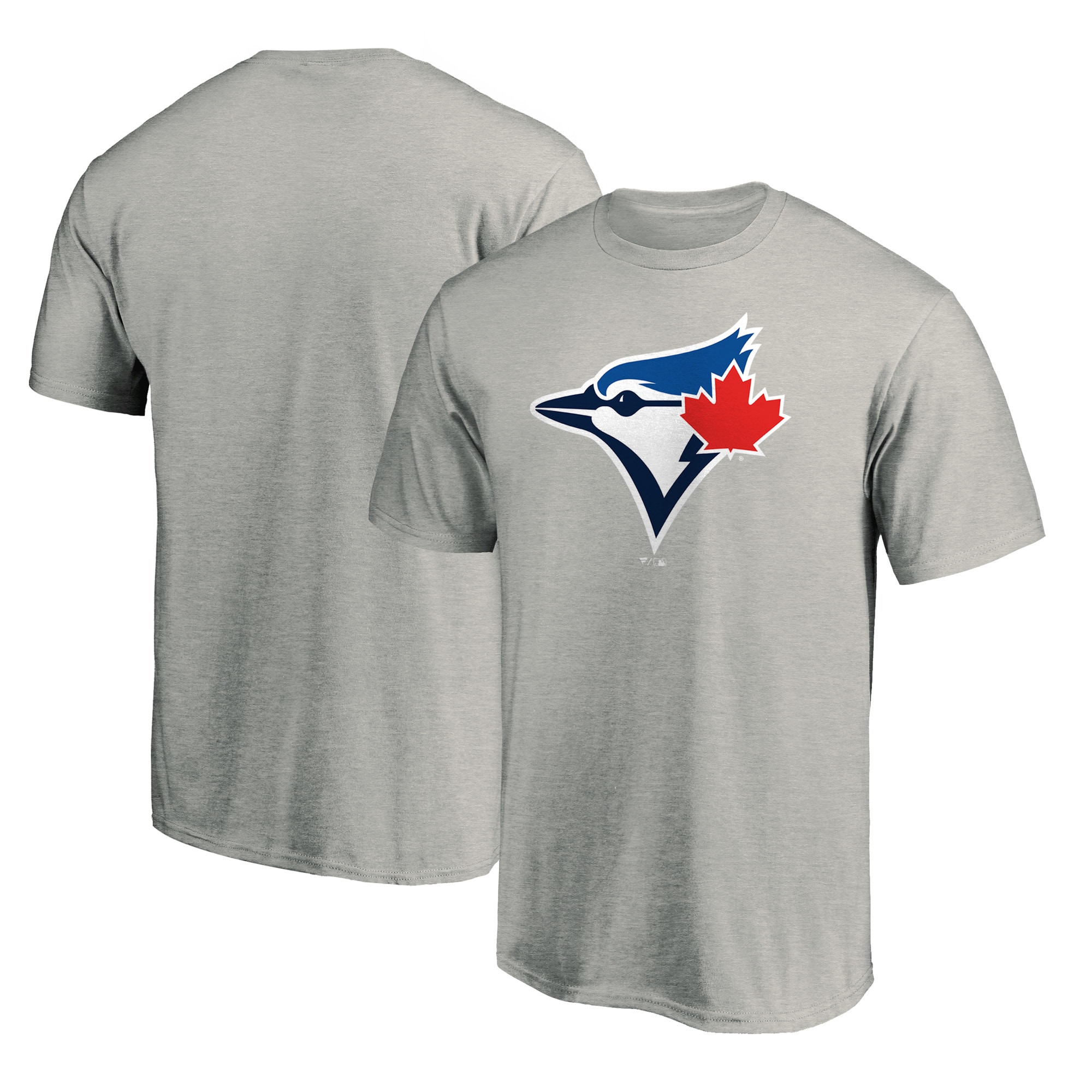 Men's Toronto Blue Jays Ash Secondary Color Primary Logo T-Shirt