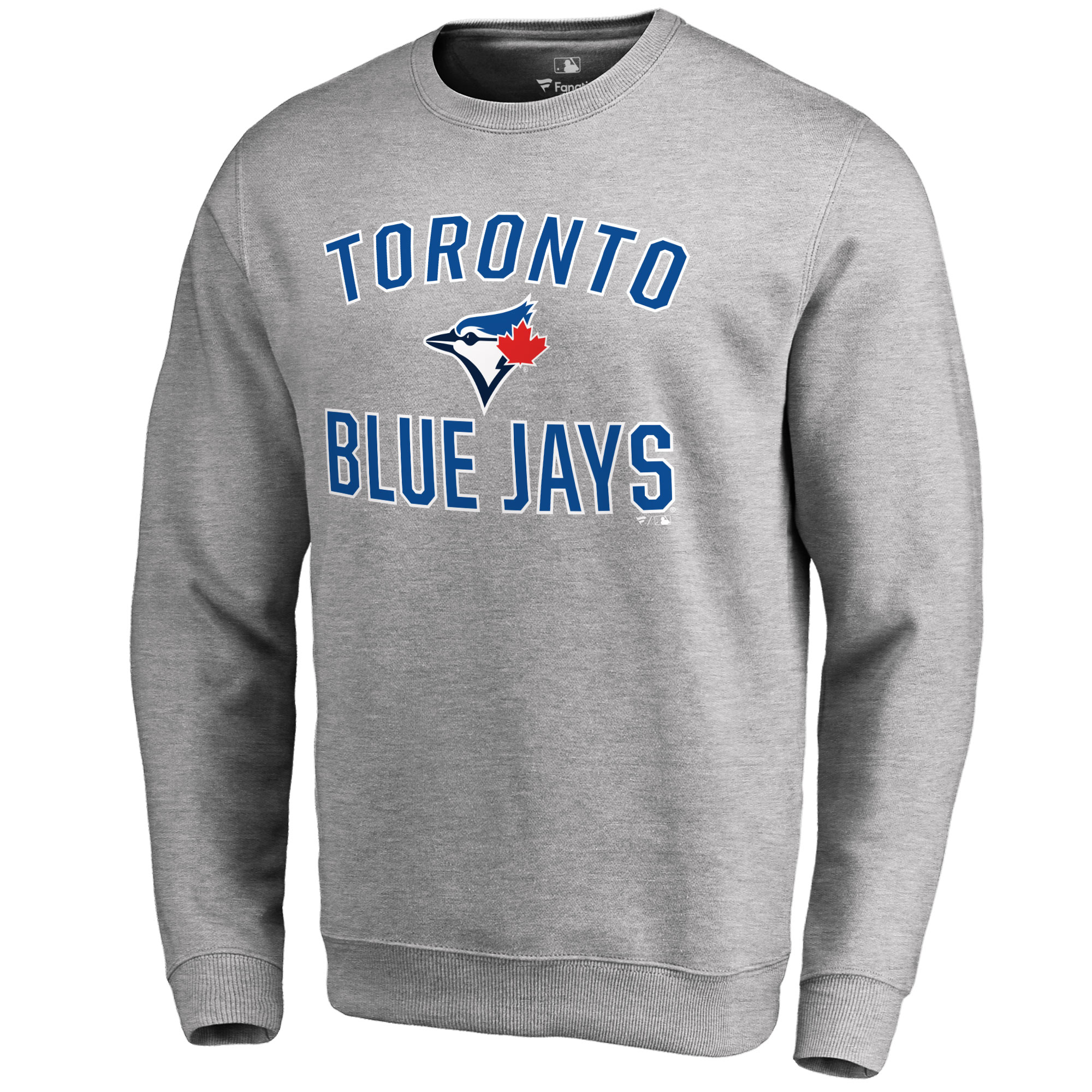 Men's Toronto Blue Jays Ash Victory Arch Pullover Sweatshirt