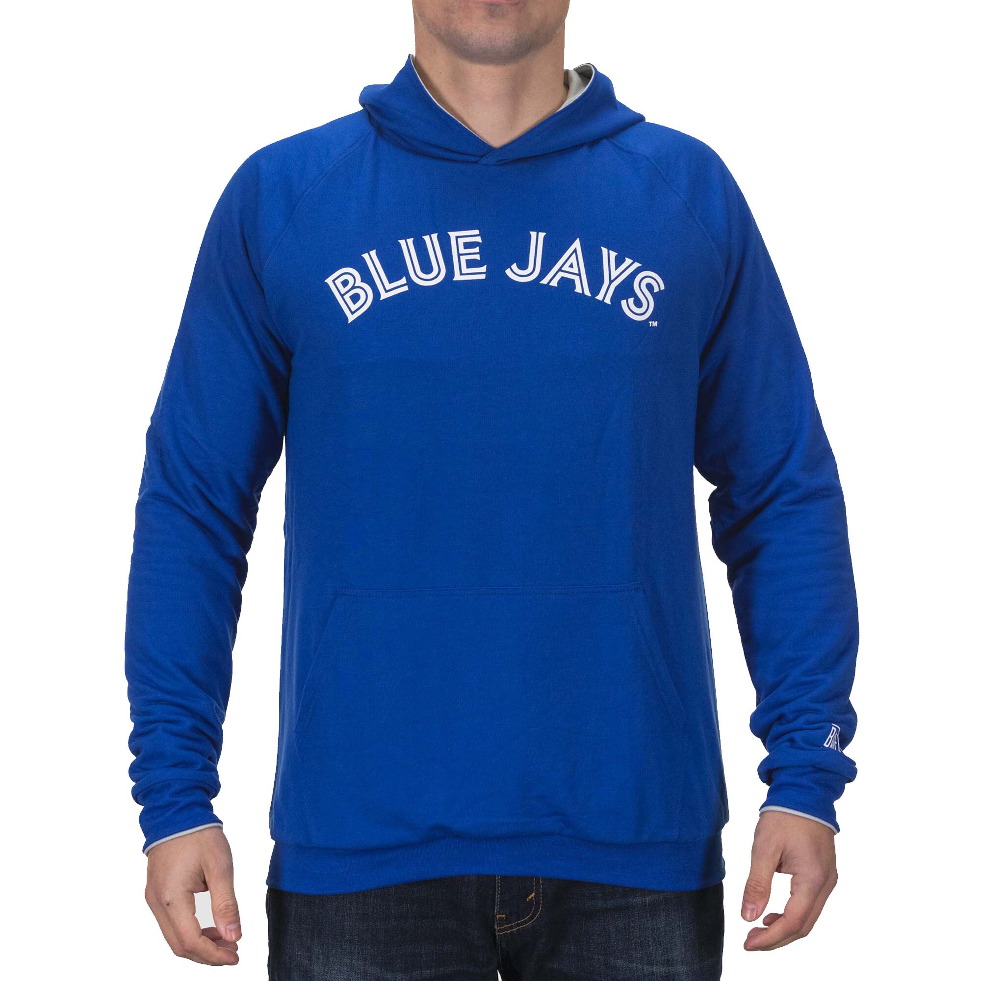Men's Toronto Blue Jays Baseballism Royal Double Play Reversible Pullover Hoodie
