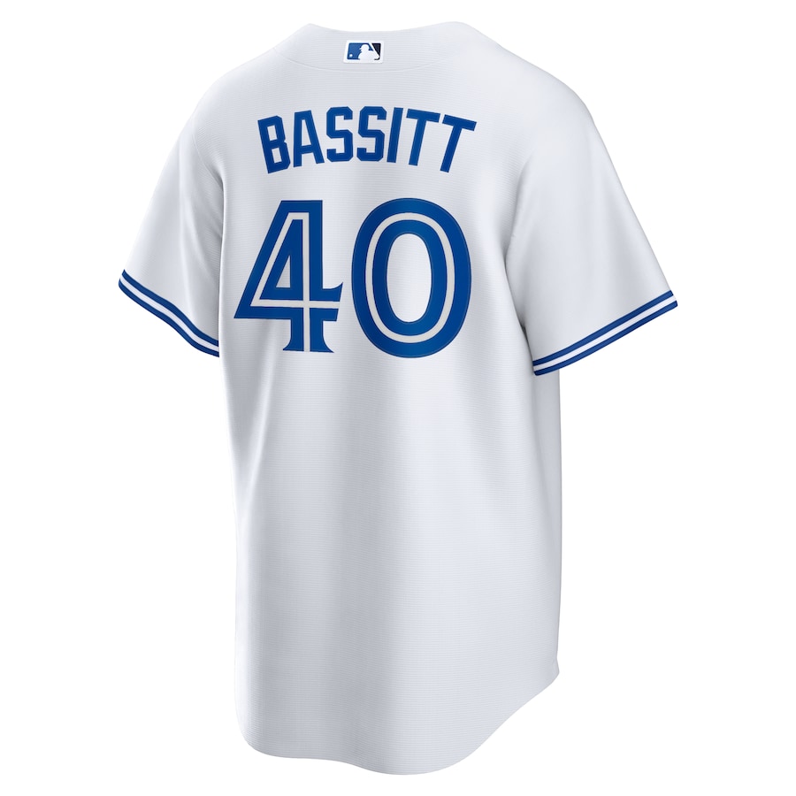 Men's Toronto Blue Jays Chris Bassitt Nike White Home Replica Jersey - Image 3