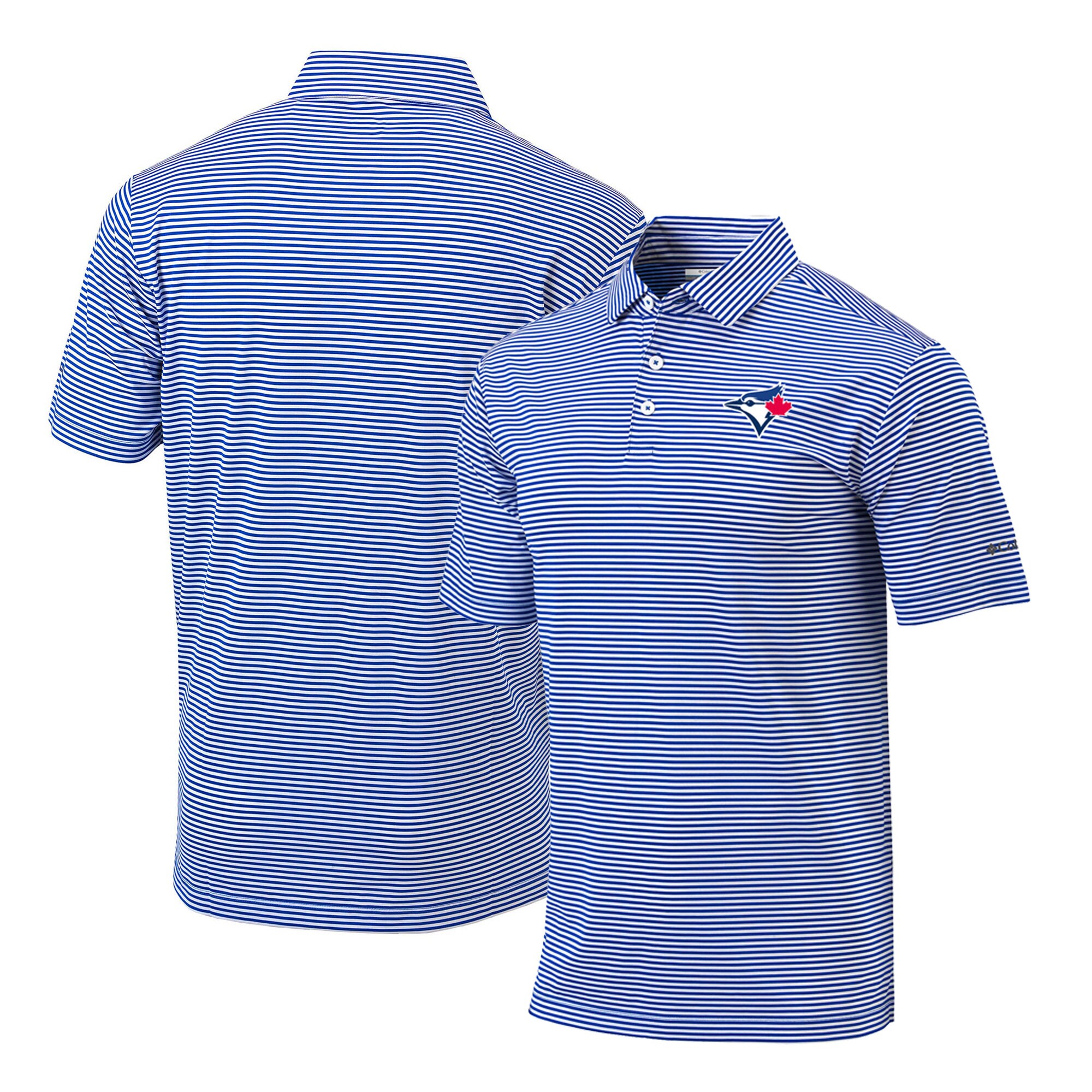 Men's Toronto Blue Jays Columbia Royal Omni-Wick Club Invite Polo
