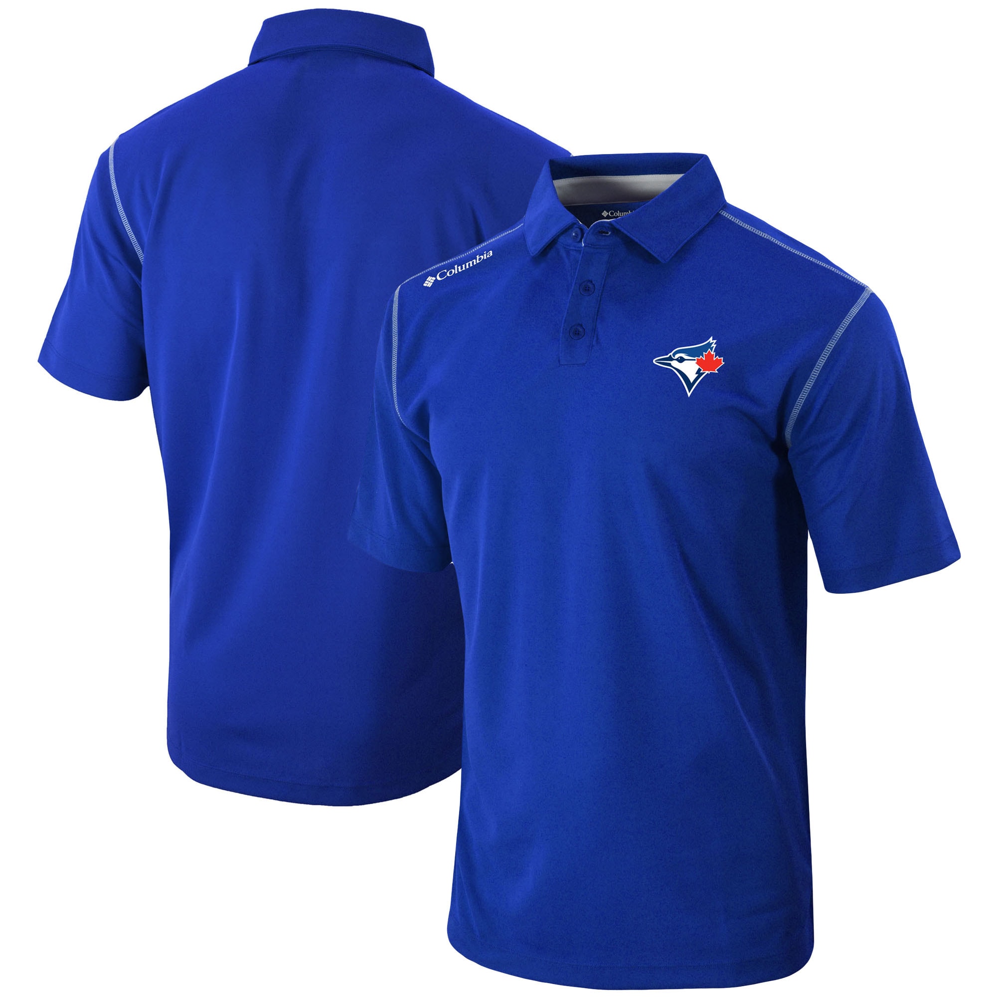 Men's Toronto Blue Jays Columbia Royal Omni-Wick Shotgun Polo