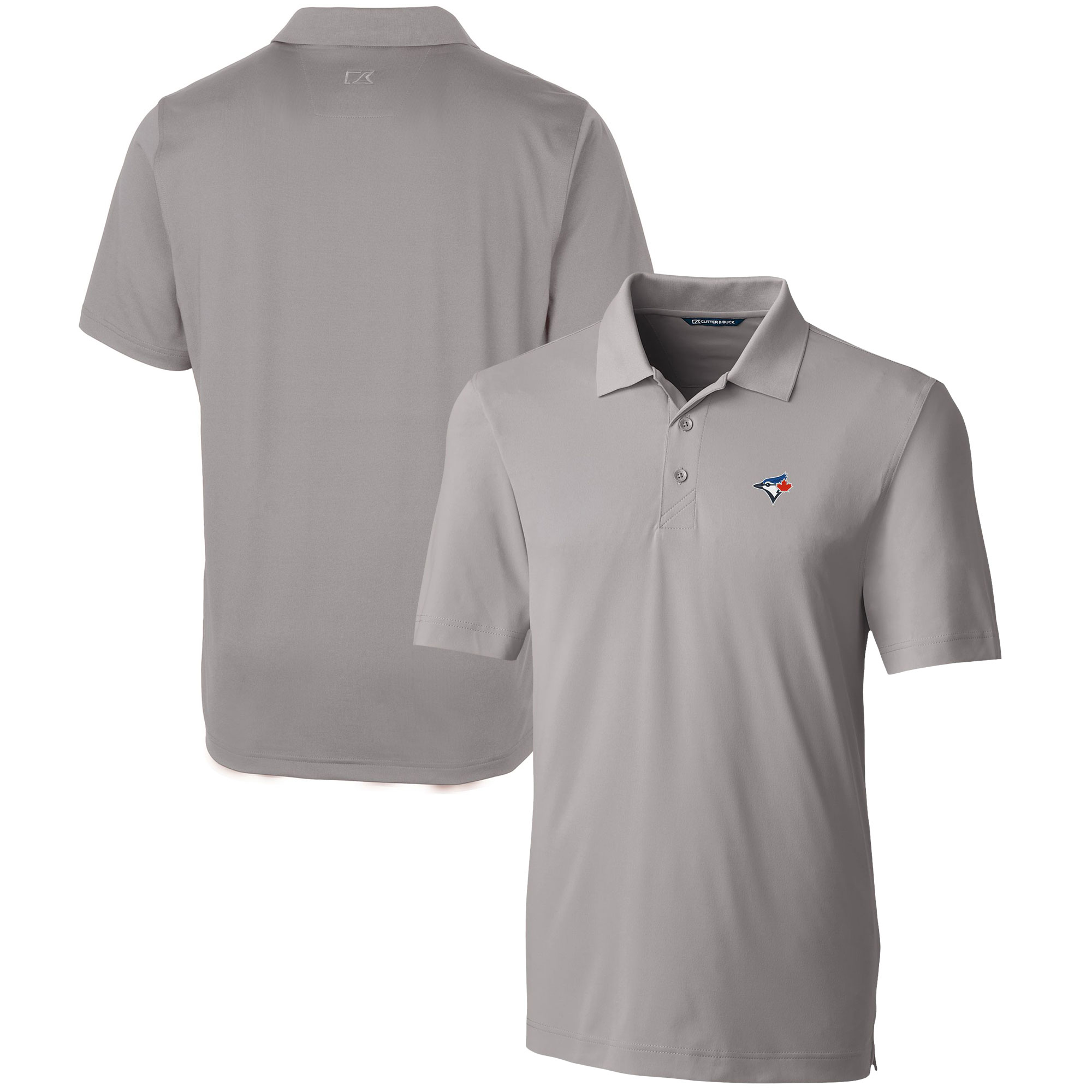 Men's Toronto Blue Jays  Cutter & Buck Gray Forge Stretch Polo