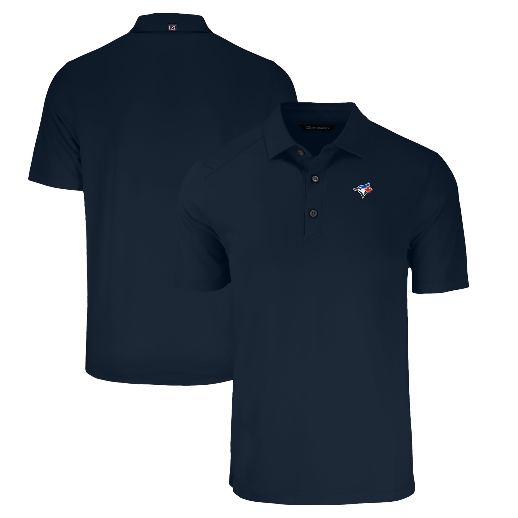 Men's Toronto Blue Jays  Cutter & Buck Navy Big & Tall Forge Eco Stretch Recycled Polo