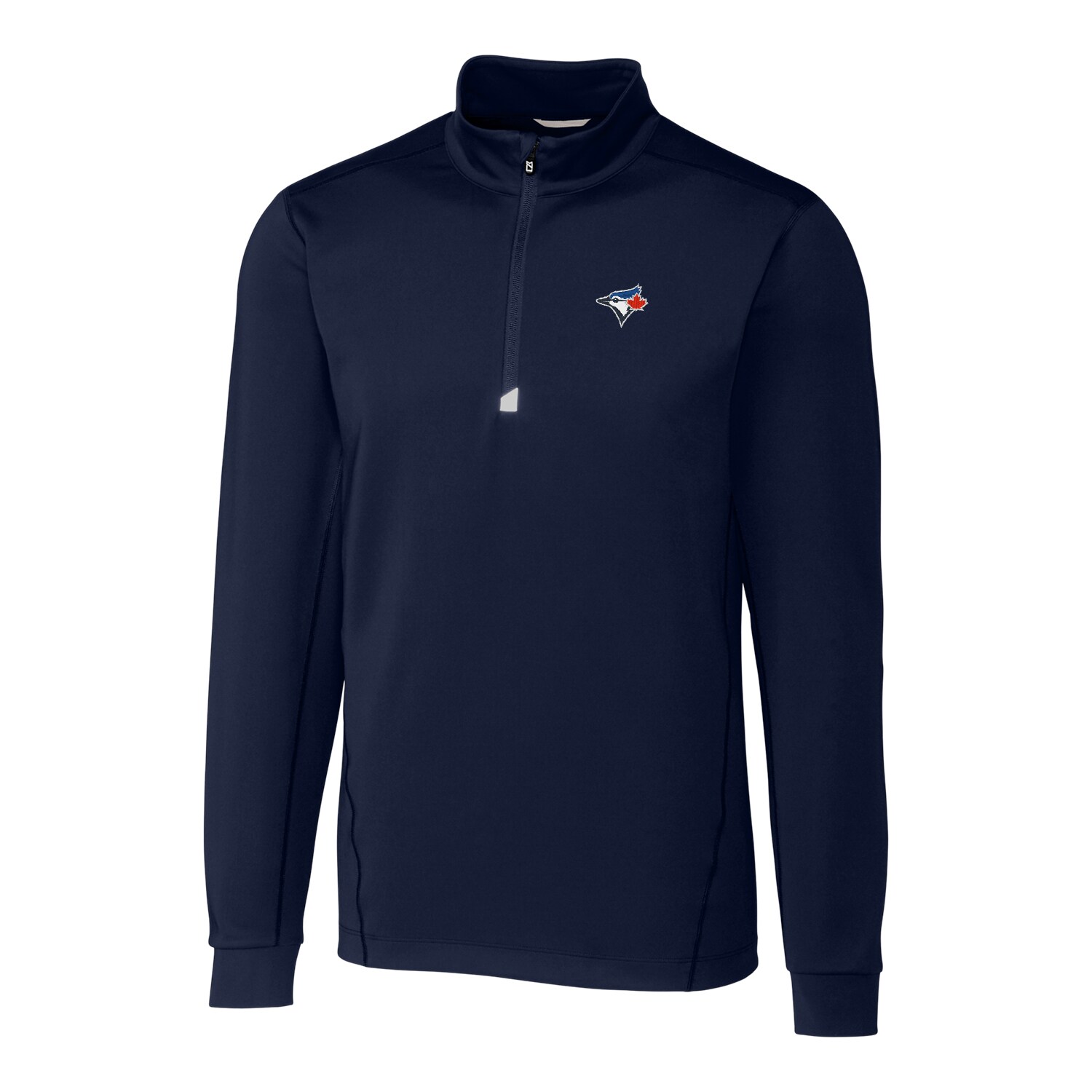 Men's Toronto Blue Jays Cutter & Buck Navy Big & Tall Traverse Half-Zip Pullover Jacket