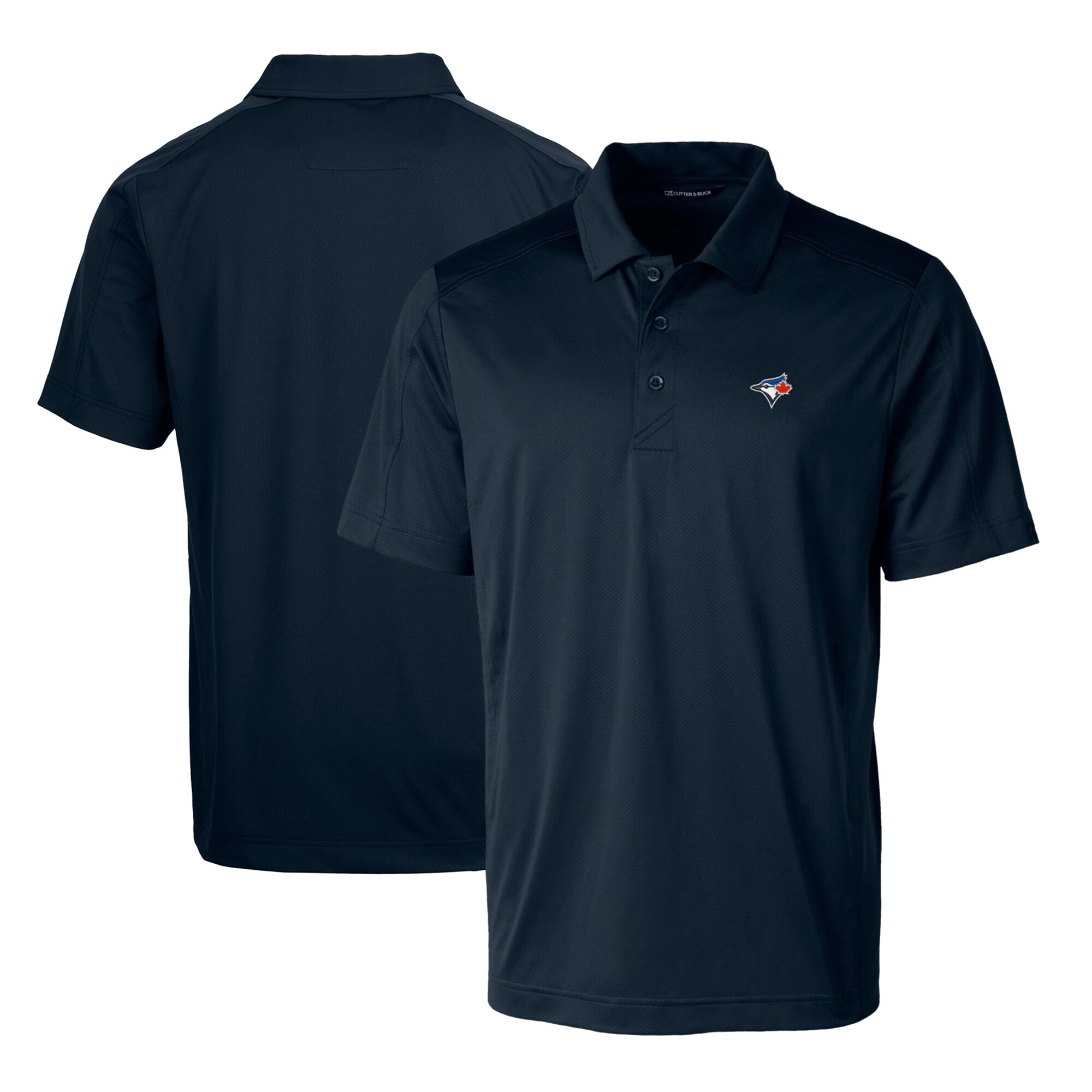 Men's Toronto Blue Jays Cutter & Buck Navy Prospect Textured Stretch Big & Tall Polo