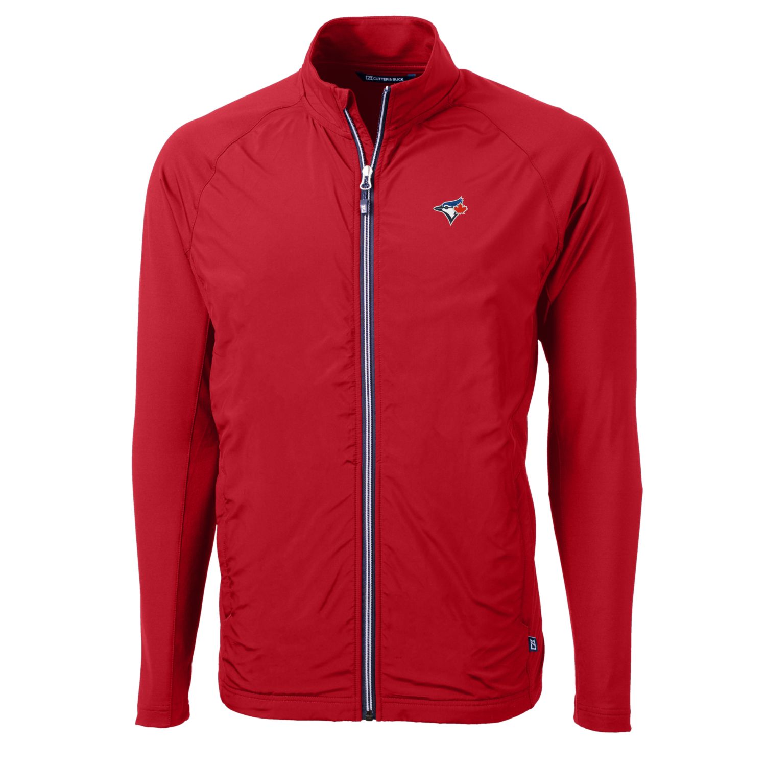 Men's Toronto Blue Jays Cutter & Buck Red Big & Tall Adapt Eco Knit Full-Zip Jacket