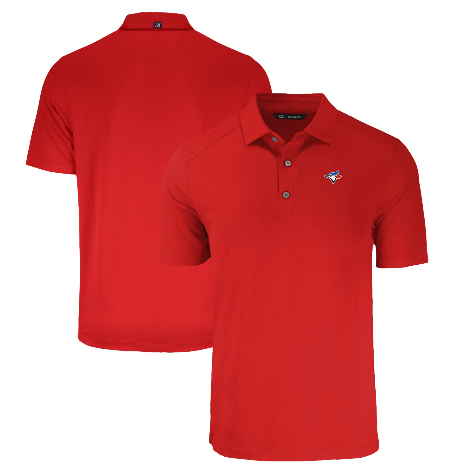 Men's Toronto Blue Jays  Cutter & Buck Red Forge Eco Stretch Recycled Polo