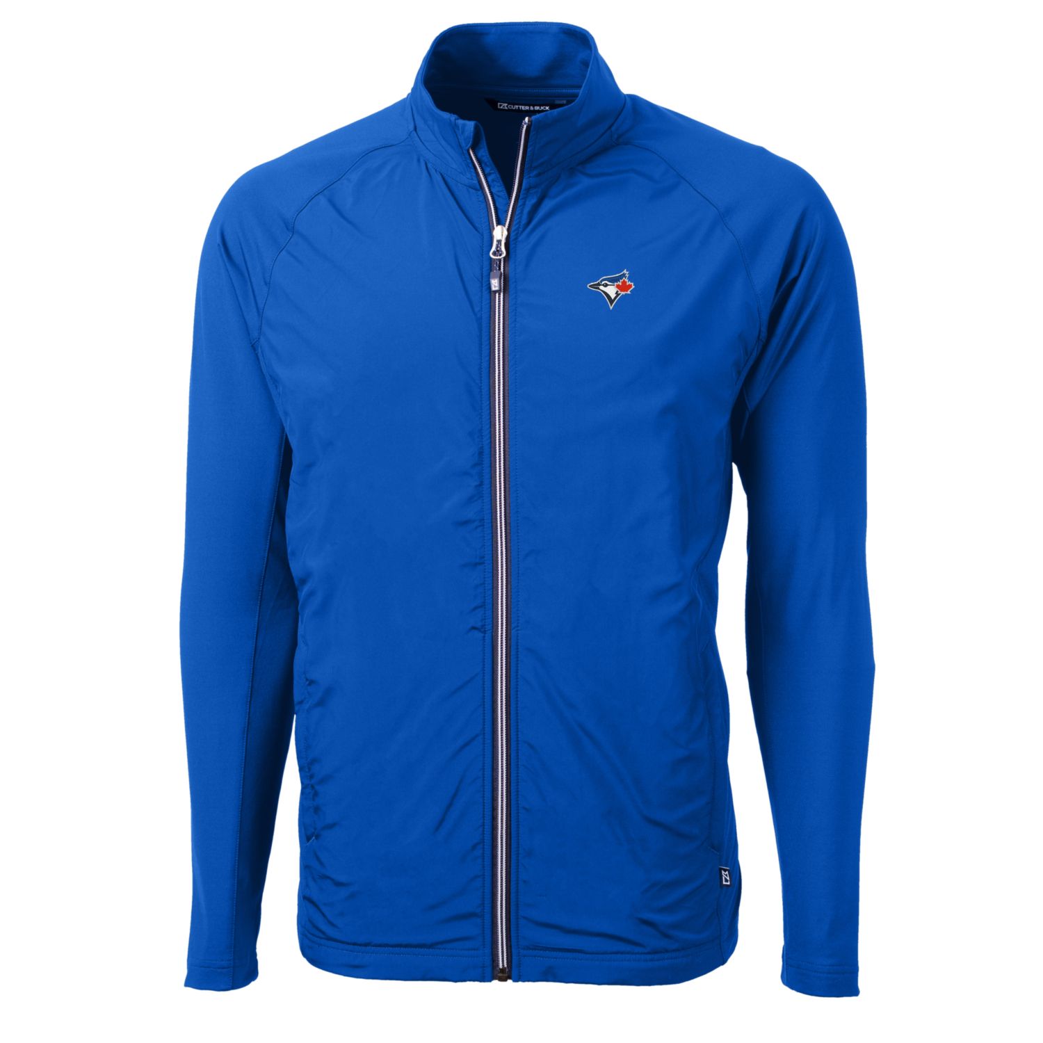 Men's Toronto Blue Jays Cutter & Buck Royal Big & Tall Adapt Eco Knit Full-Zip Jacket