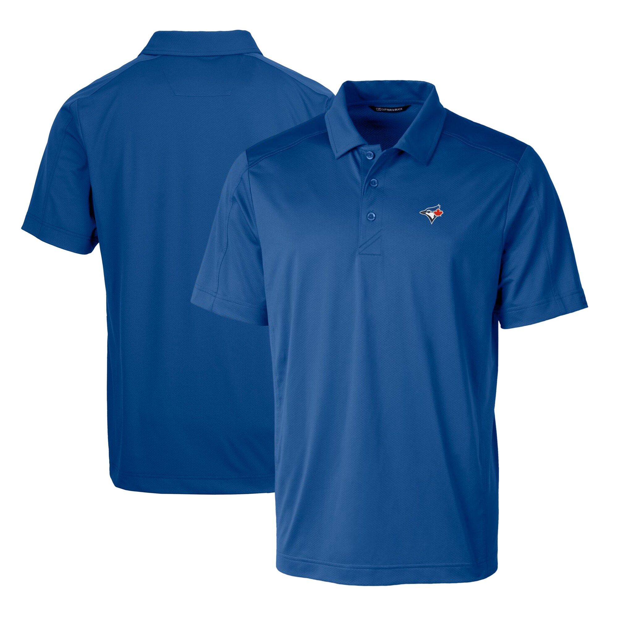Men's Toronto Blue Jays Cutter & Buck Royal Prospect Textured Stretch Big & Tall Polo