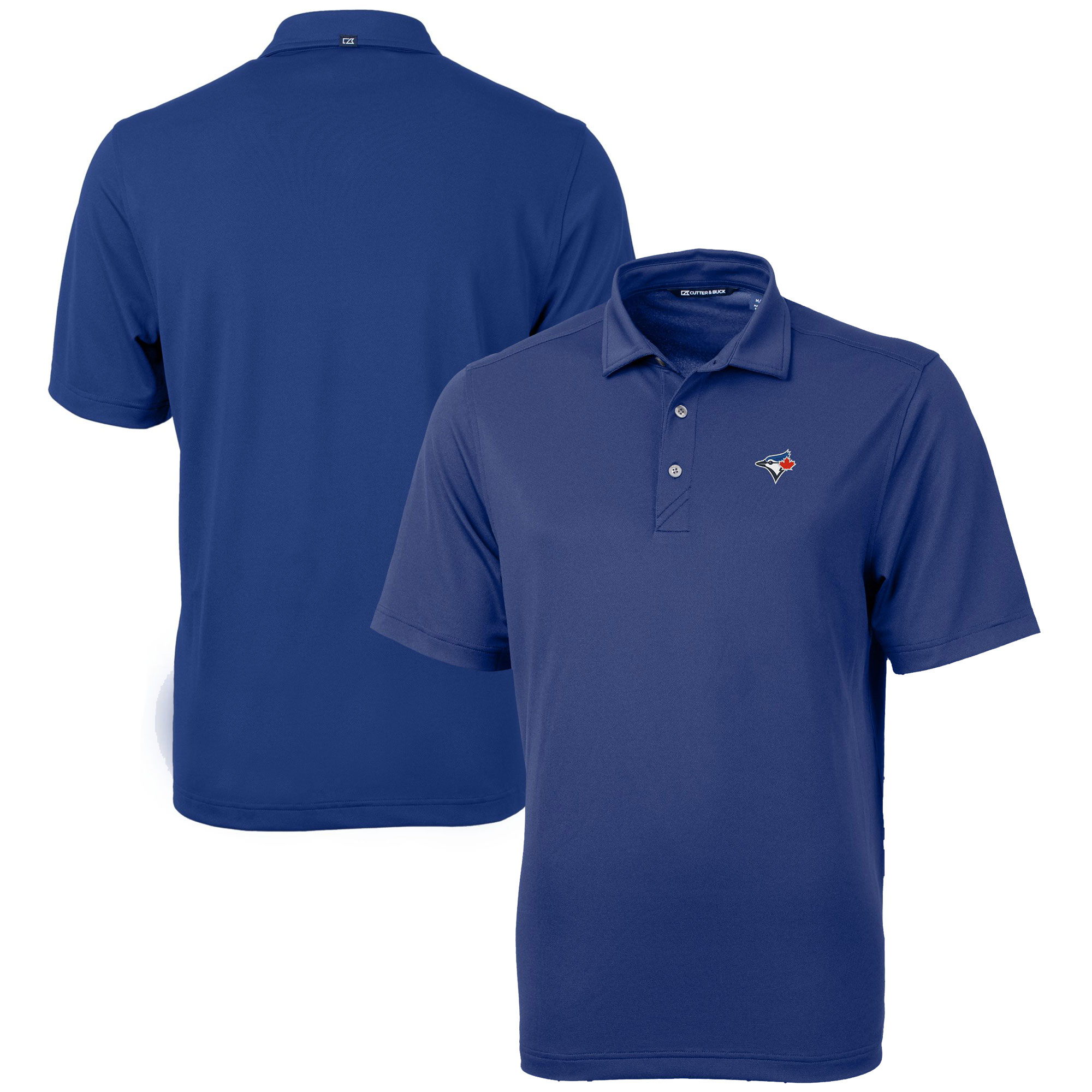 Men's Toronto Blue Jays  Cutter & Buck Royal Virtue Eco Pique Recycled Polo
