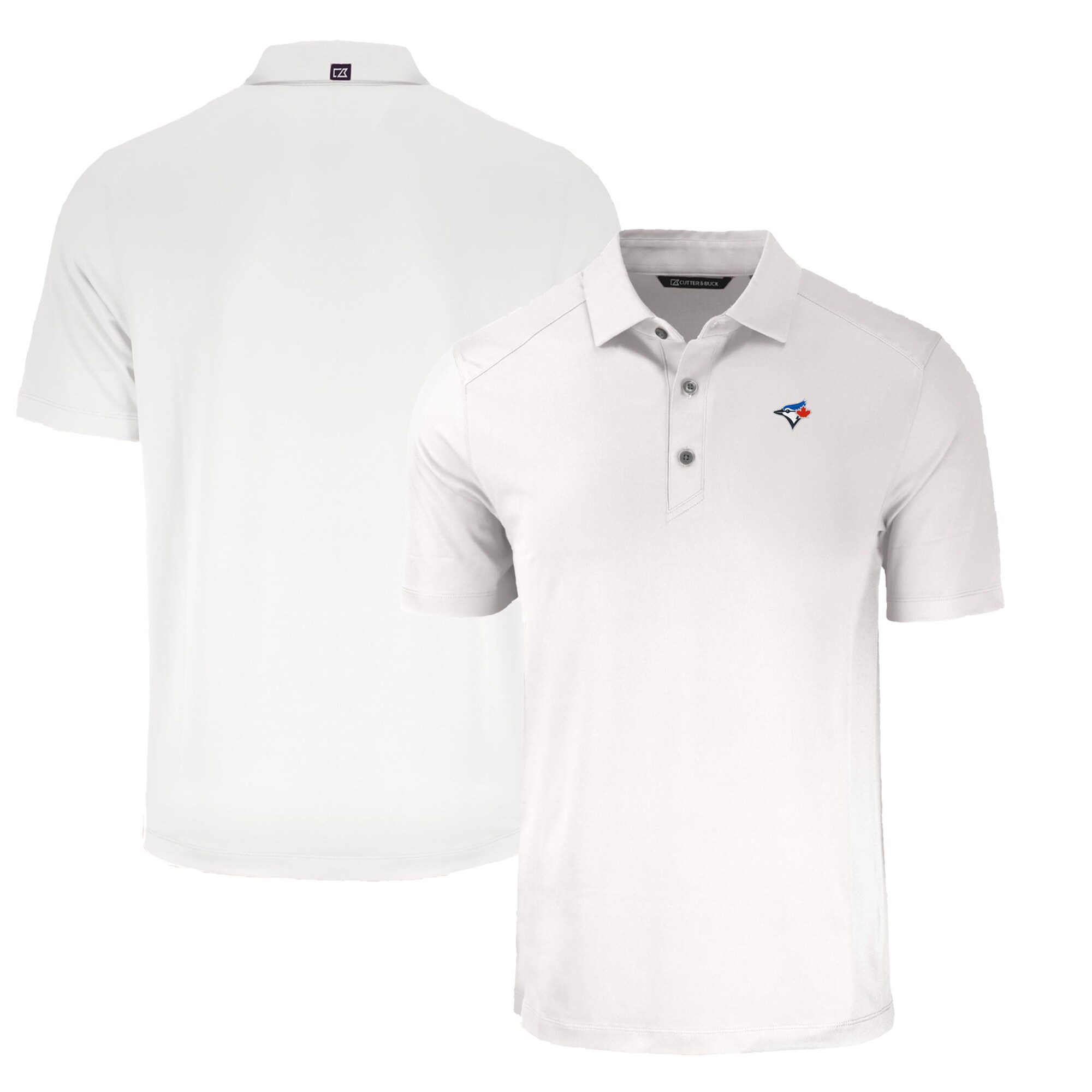 Men's Toronto Blue Jays  Cutter & Buck White Forge Eco Stretch Recycled Polo
