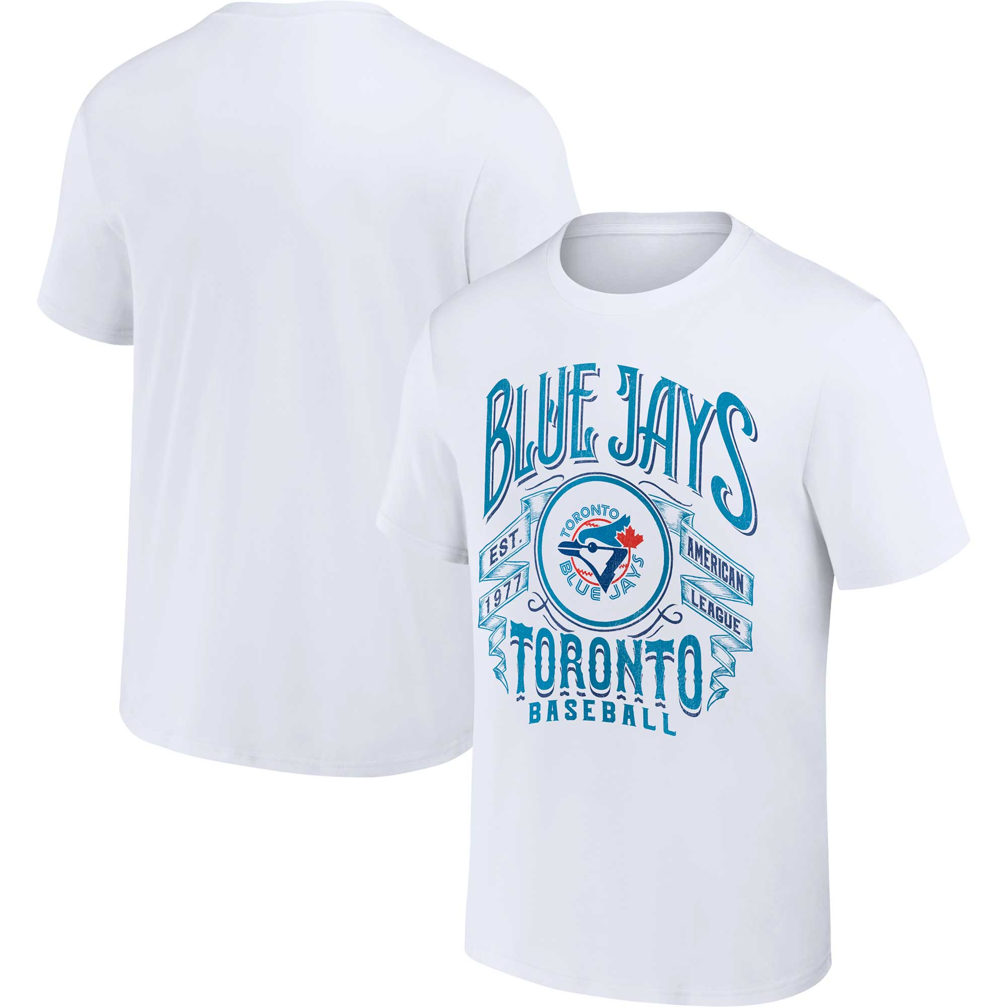Men's Toronto Blue Jays Darius Rucker Collection by  White Distressed Rock T-Shirt