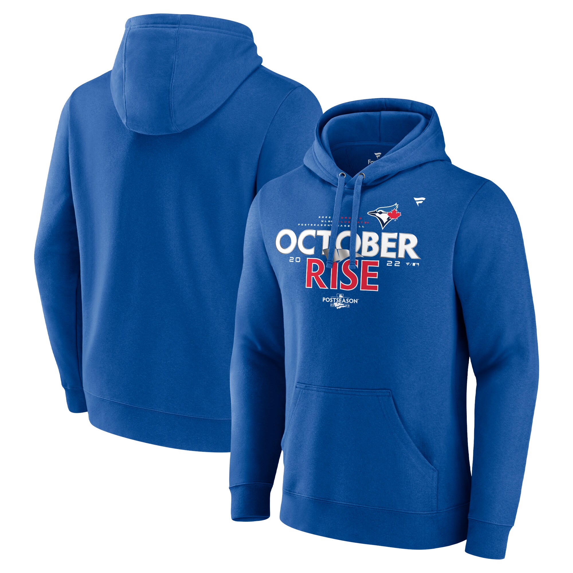 Men's Toronto Blue Jays  Branded 2022 Postseason Locker Room Pullover Hoodie