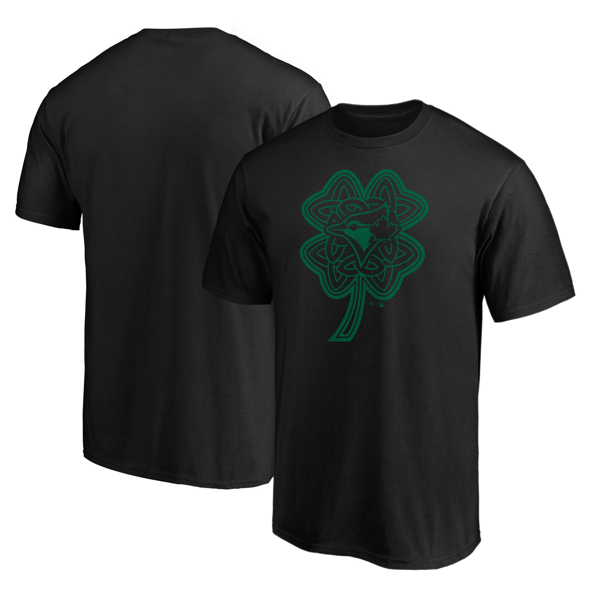 Men's Toronto Blue Jays  Branded Black St. Patrick's Day Celtic Charm T-Shirt