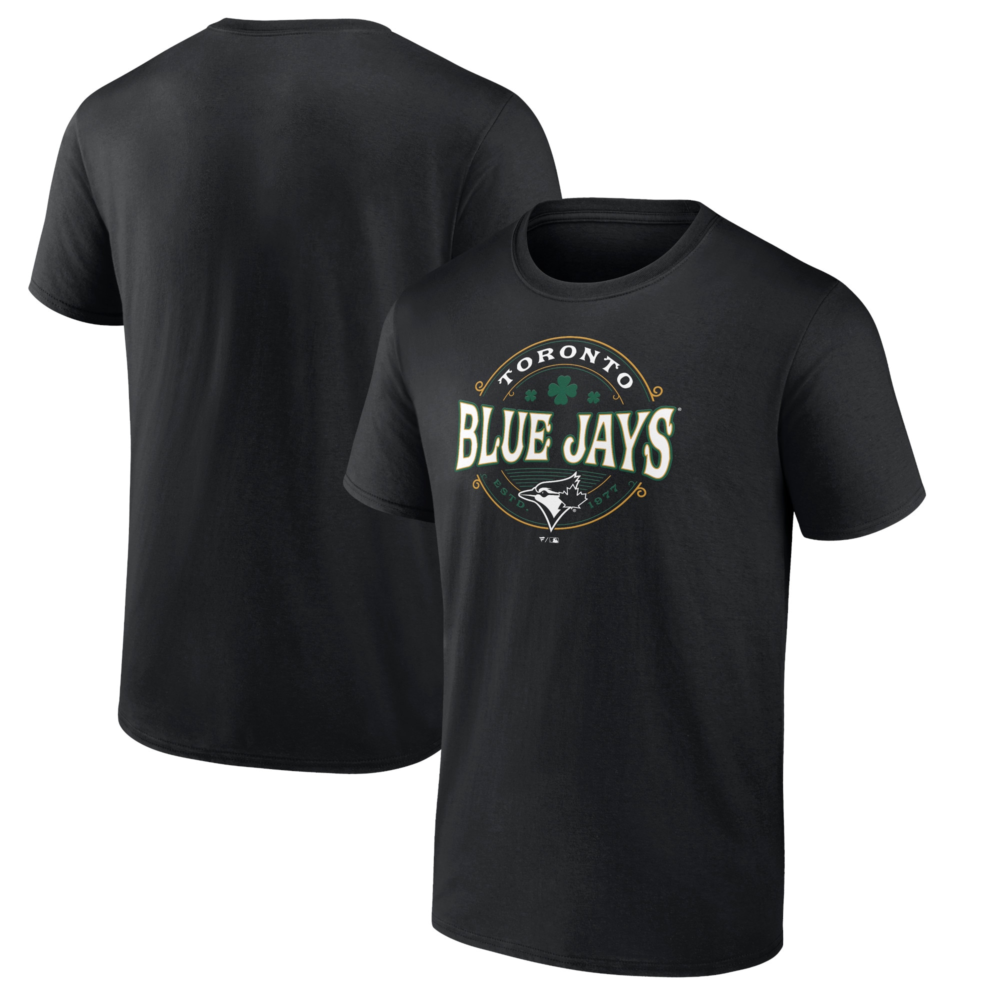 Men's Toronto Blue Jays  Branded Black St. Patrick's Day Lucky T-Shirt