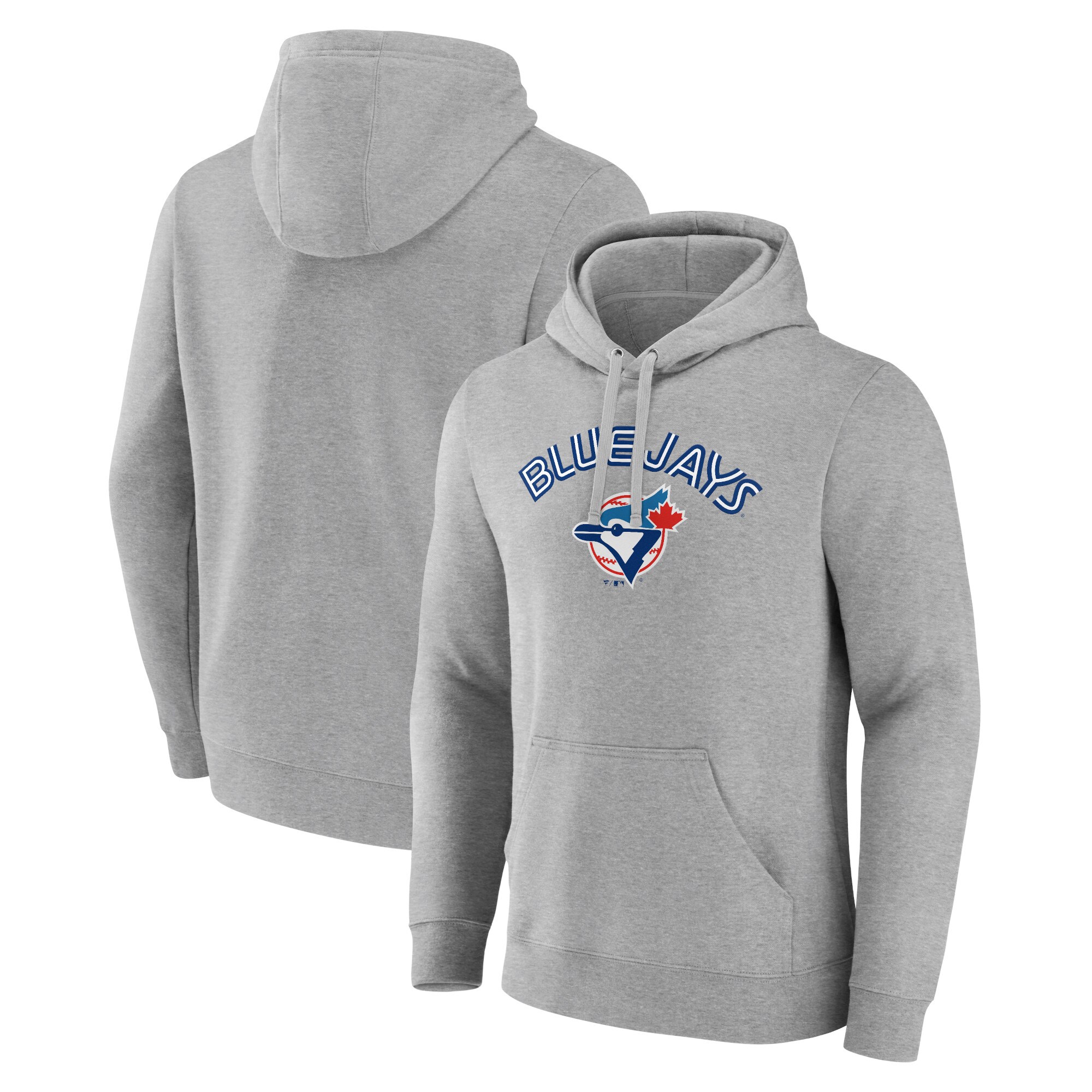 Men's Toronto Blue Jays  Branded Gray Wahconah Pullover Hoodie