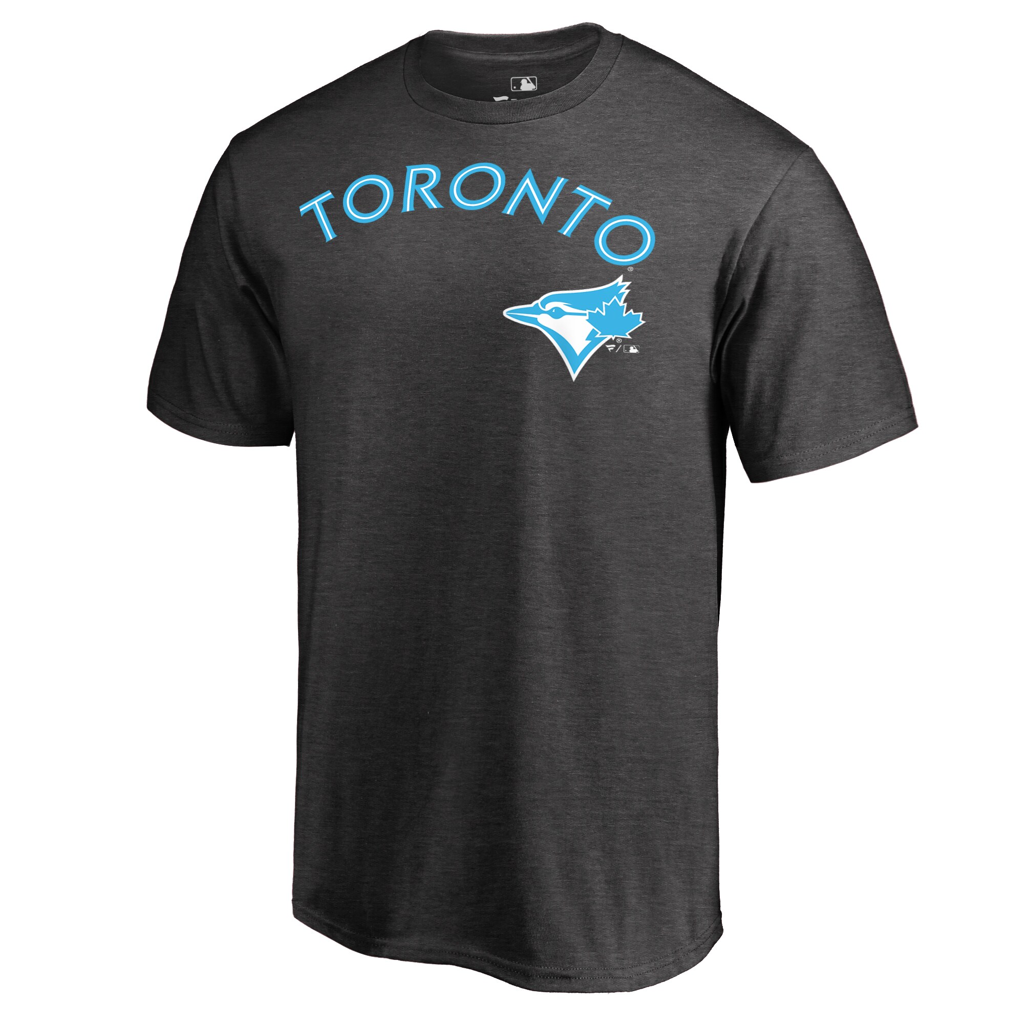 Men's Toronto Blue Jays  Branded Heather Gray 2019 Father's Day Blue Wordmark T-Shirt