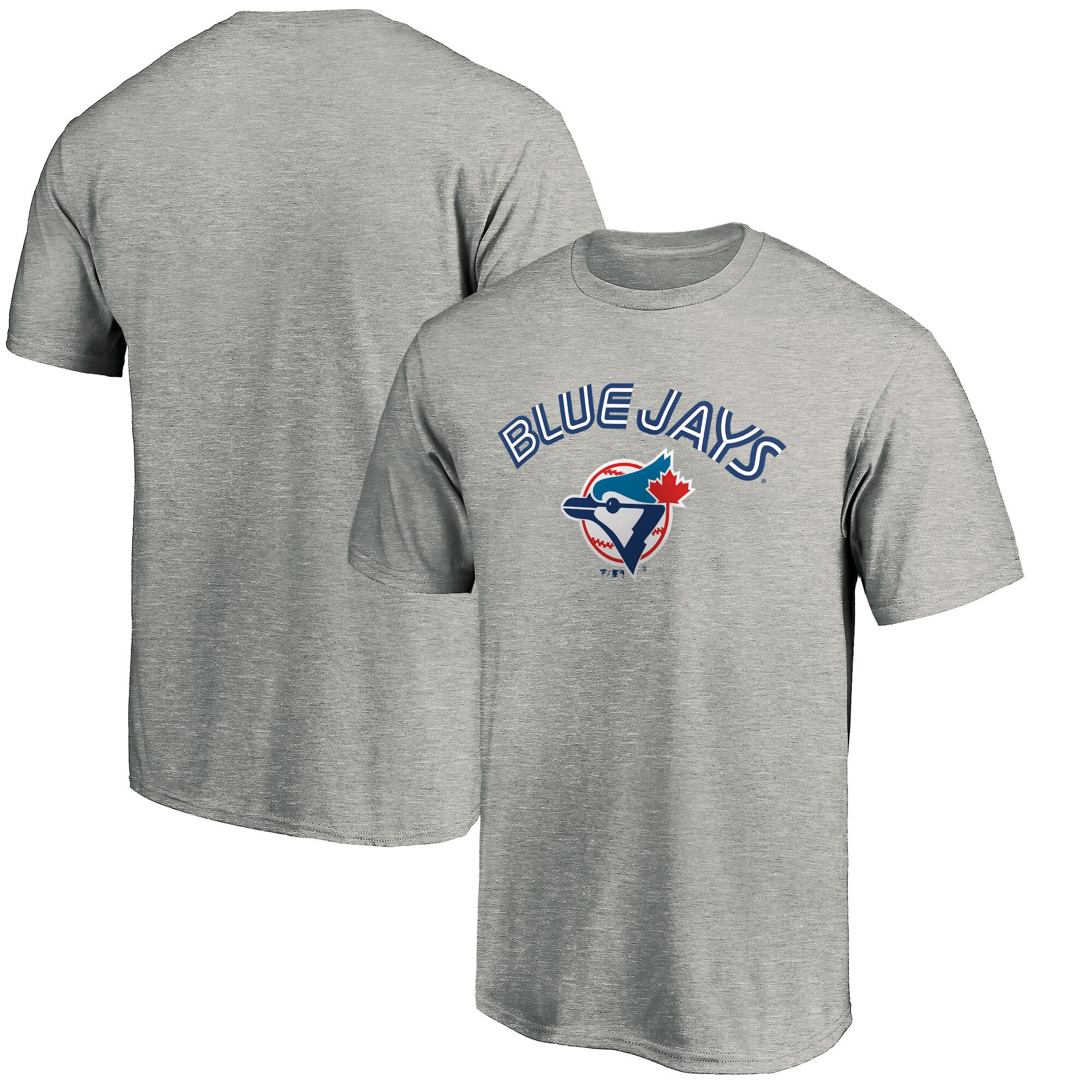 Men's Toronto Blue Jays  Branded Heather Gray Cooperstown Collection Wahconah T-Shirt