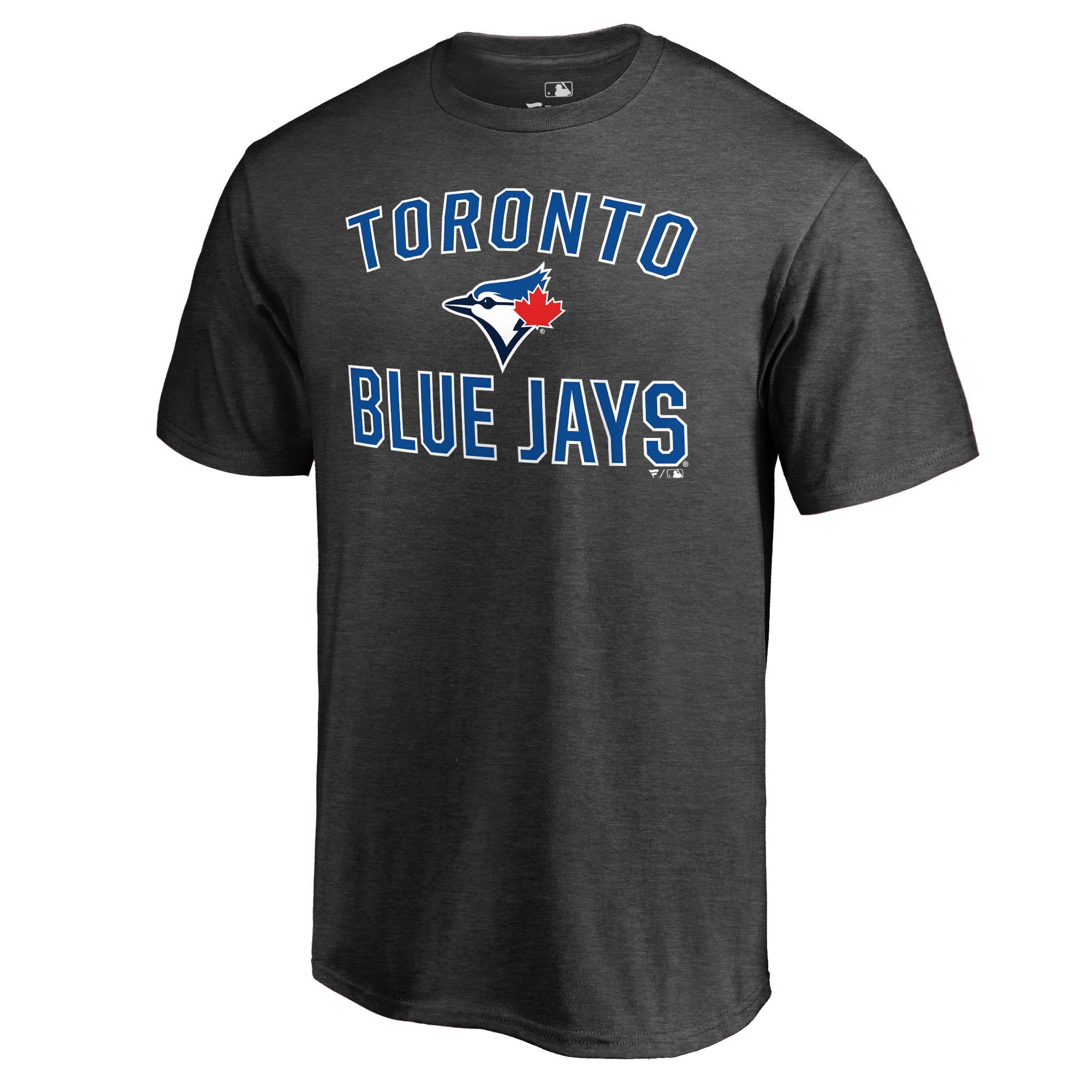 Men's Toronto Blue Jays  Branded Heathered Gray Core Basics Victory Arch T-Shirt