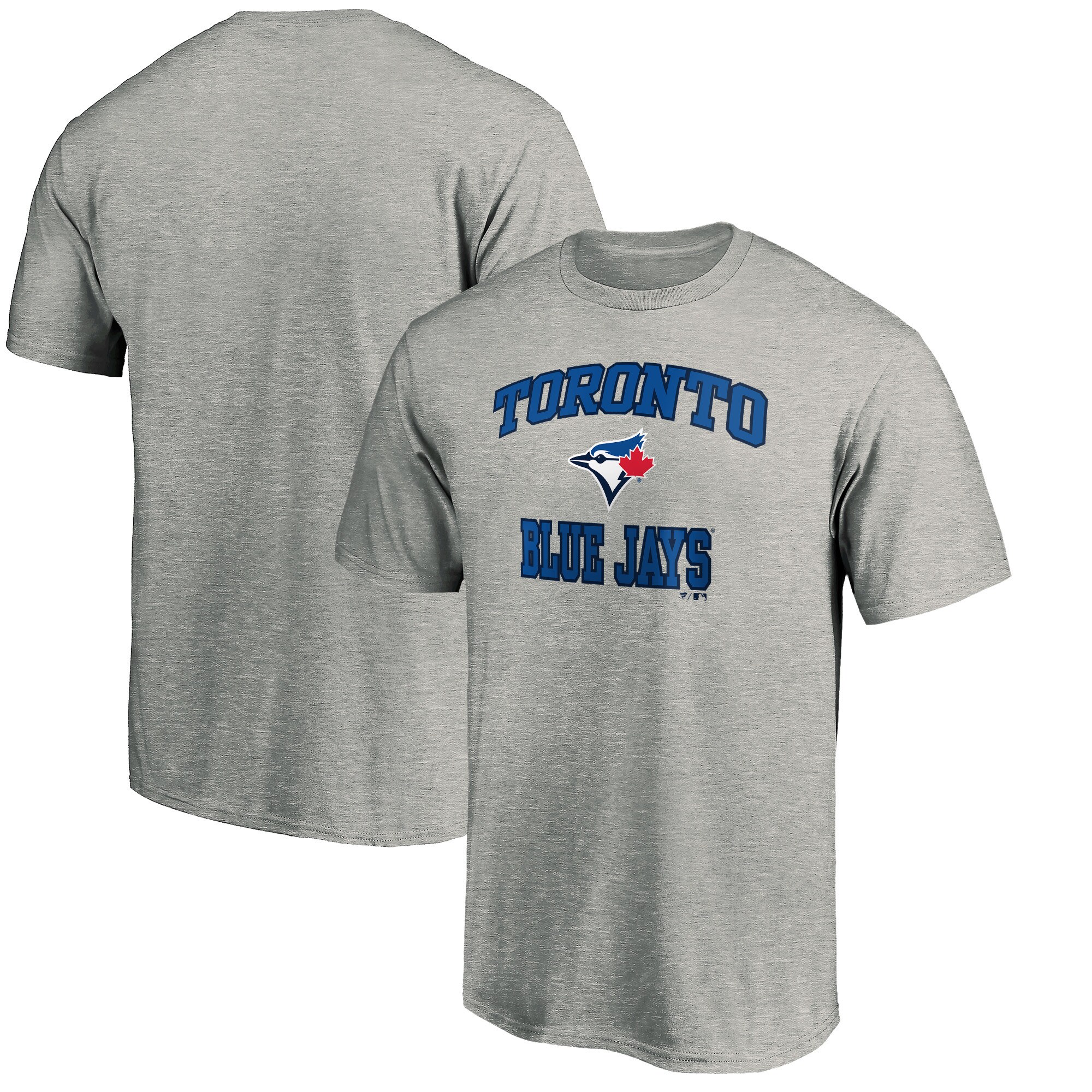 Men's Toronto Blue Jays  Branded Heathered Gray Team Heart & Soul T-Shirt