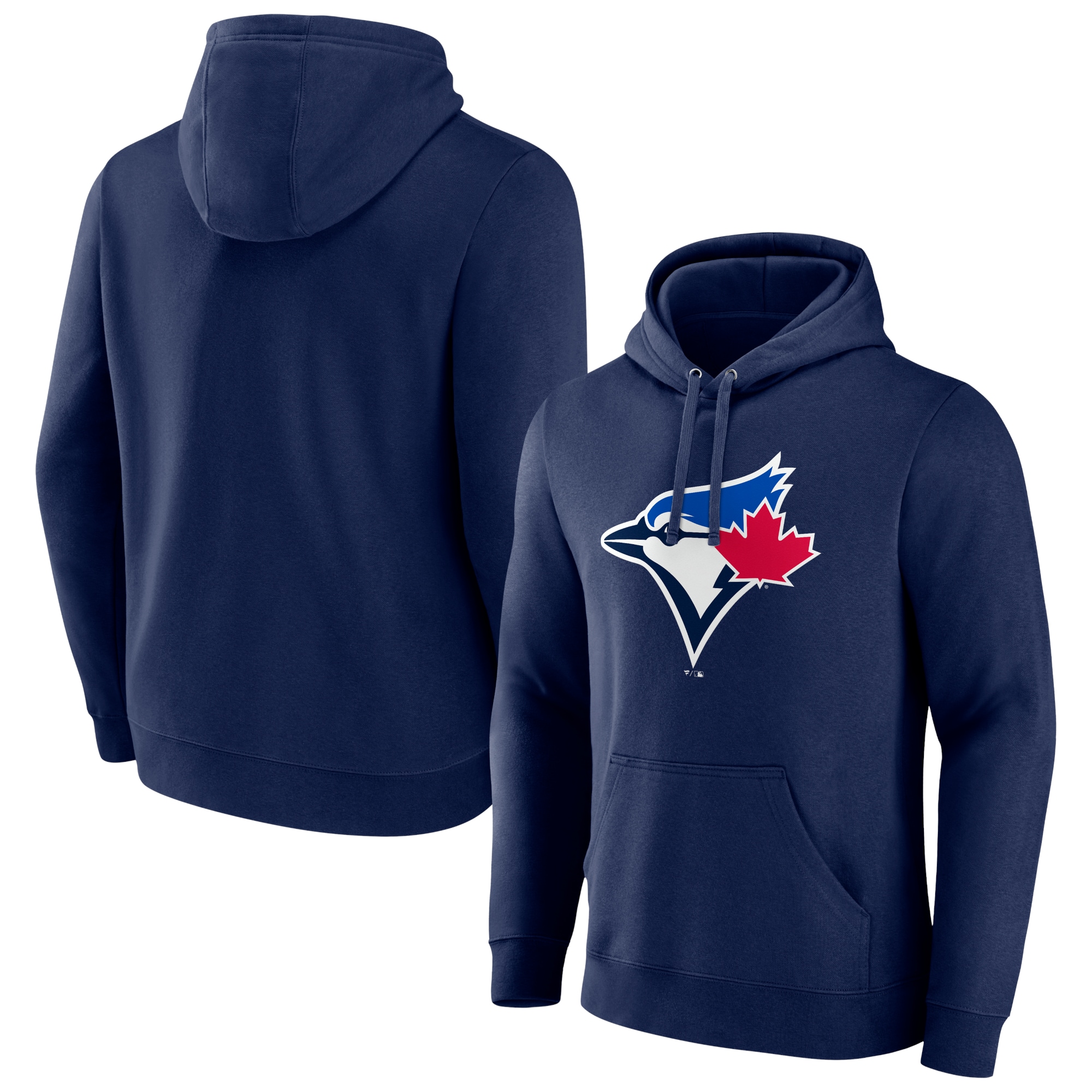 Men's Toronto Blue Jays  Branded Navy Official Logo Fitted Pullover Hoodie
