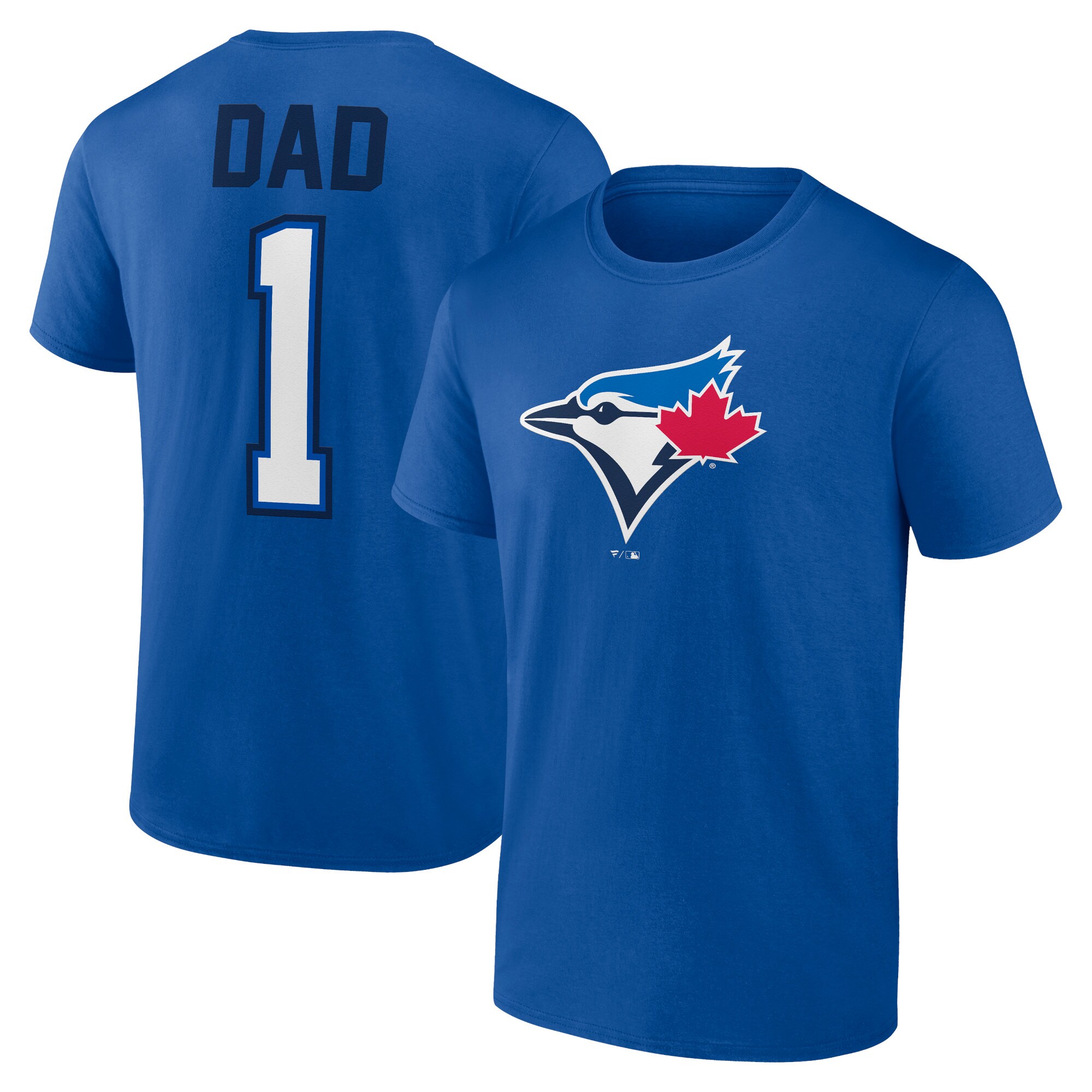 Men's Toronto Blue Jays  Branded Royal Father's Day #1 Dad T-Shirt
