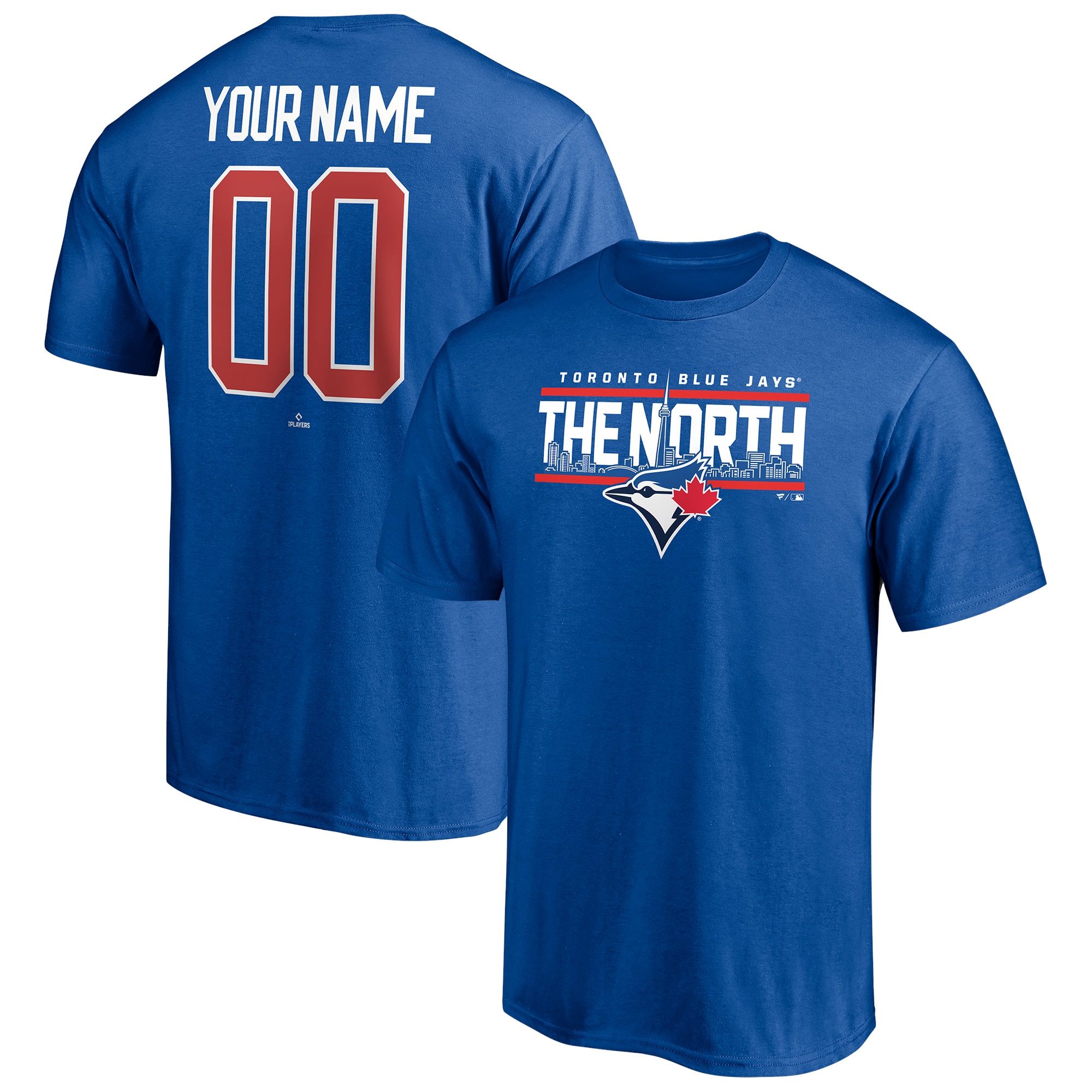 Men's Toronto Blue Jays  Branded Royal Hometown Legend Personalized Name & Number T-Shirt